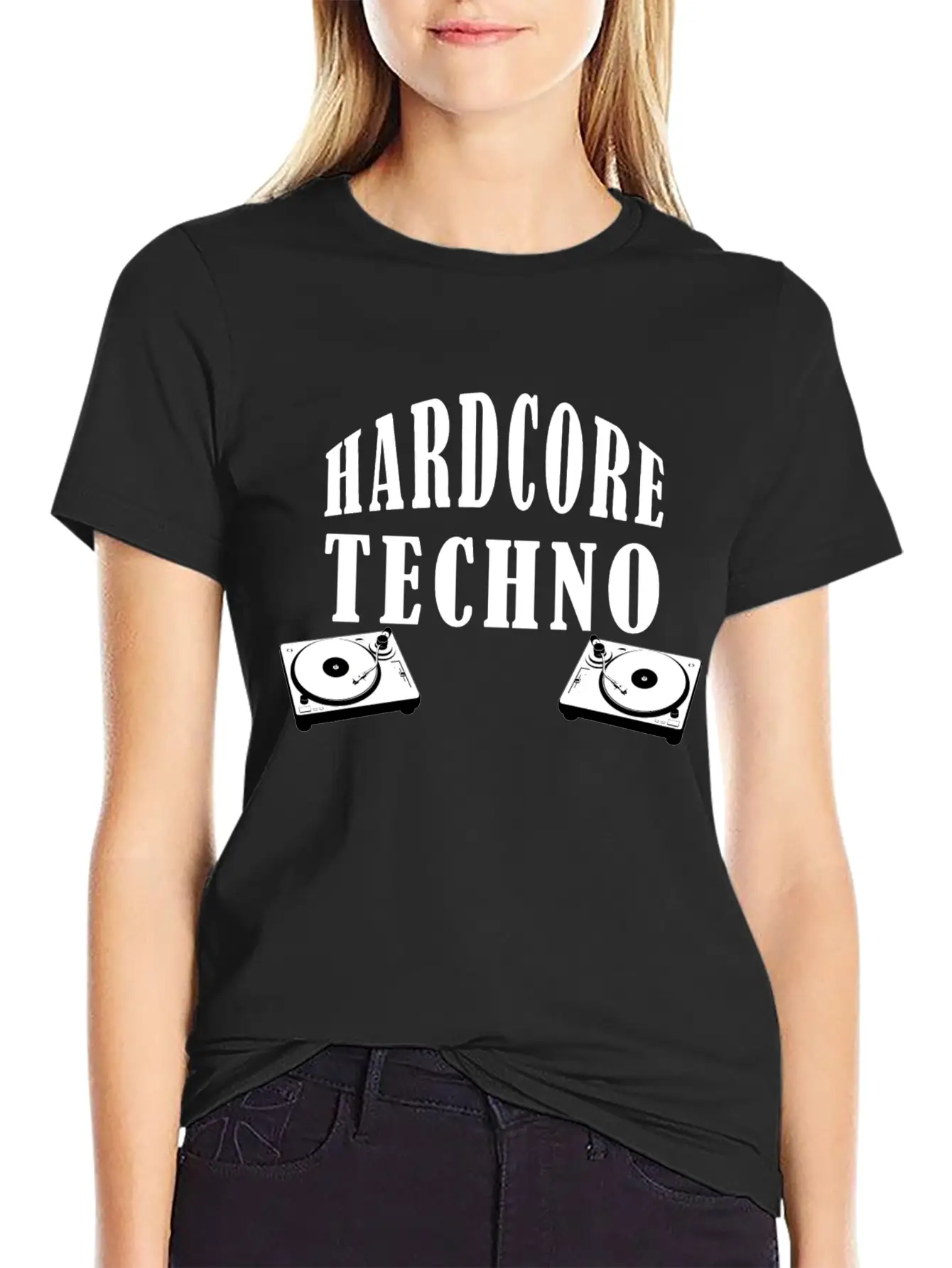 HARDCORE TECHNO Cool Music Giftidea Festival Breathable Soft Cotton T-Shirt – Timeless Casual Look