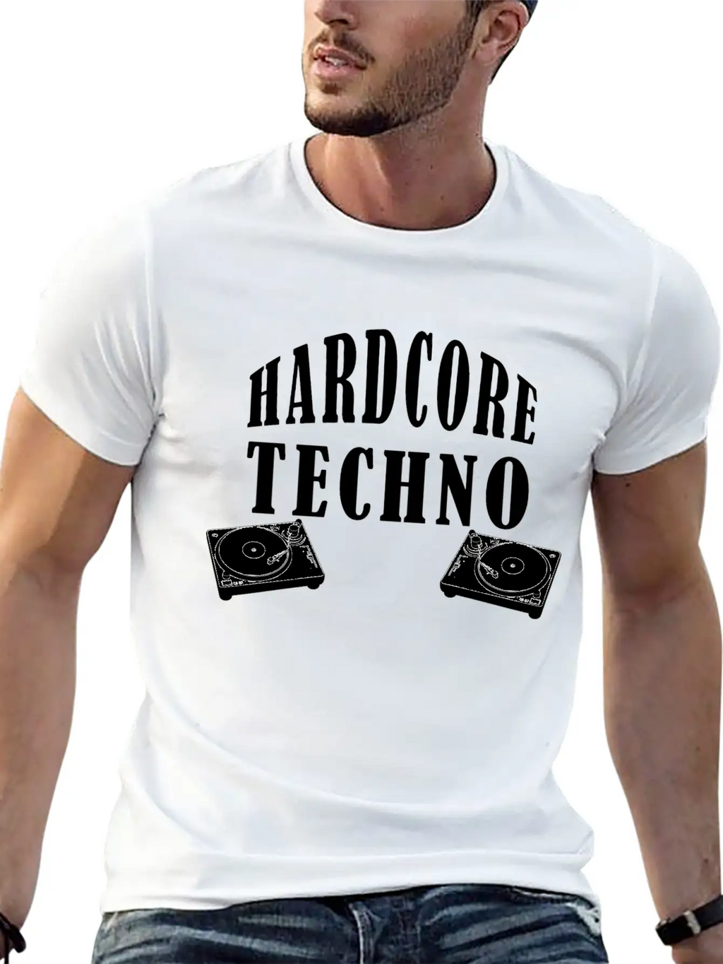 HARDCORE TECHNO Cool Music Giftidea Festival Breathable Soft Cotton T-Shirt – Timeless Casual Look