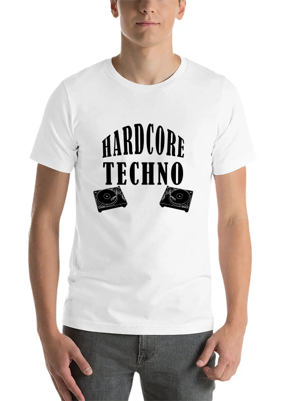 HARDCORE TECHNO Cool Music Giftidea Festival Breathable Soft Cotton T-Shirt – Timeless Casual Look
