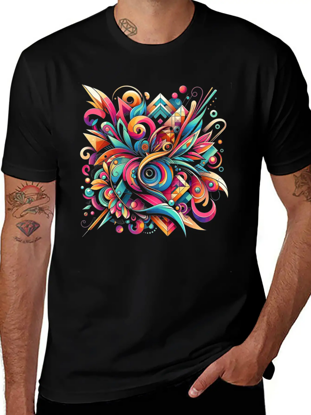 Harmony Of Colors Unisex Casual T-Shirt – Clean Design For Daily Comfort