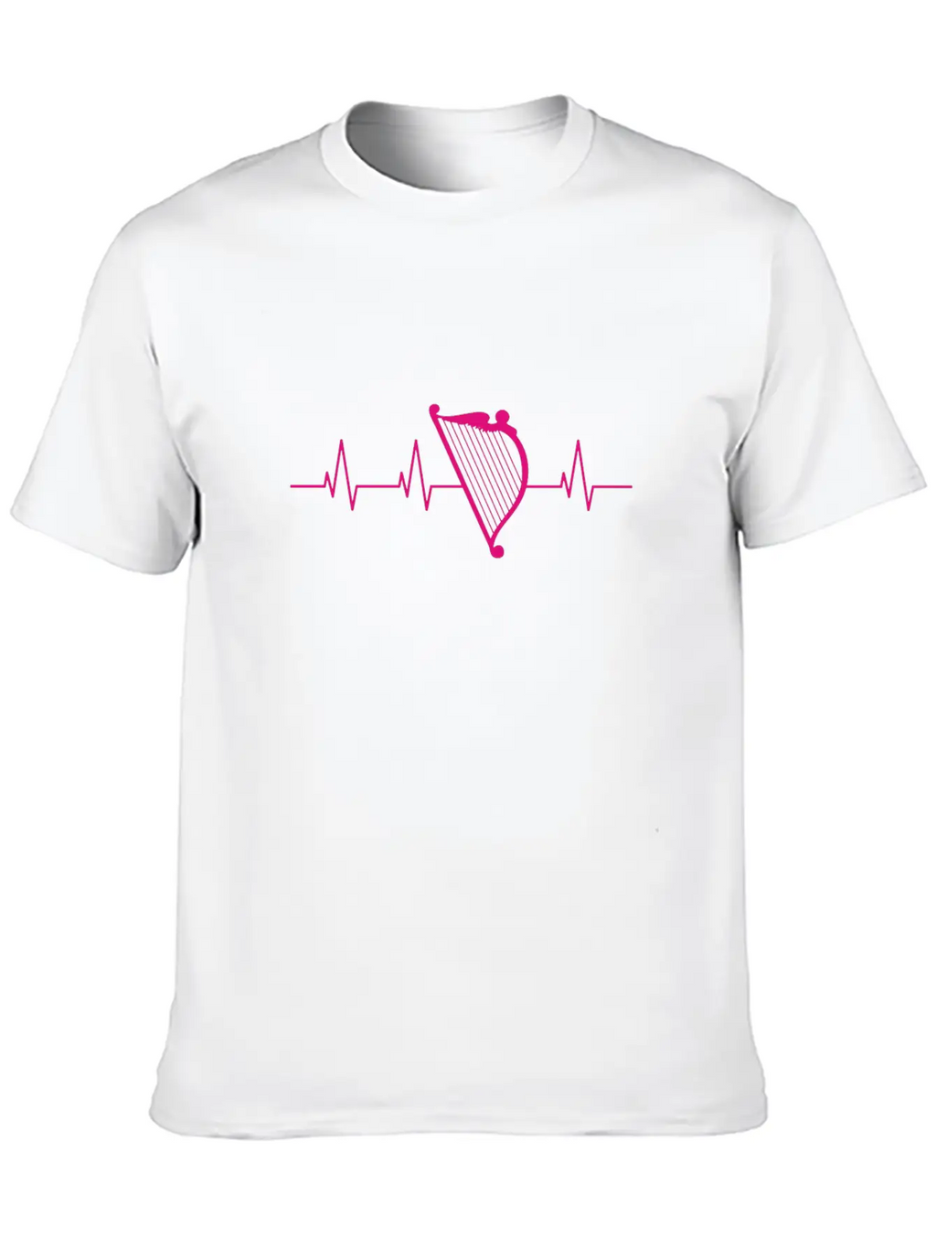 Harpist Heartbeat Basic Graphic T-Shirt – Daily Comfort In Soft Cotton