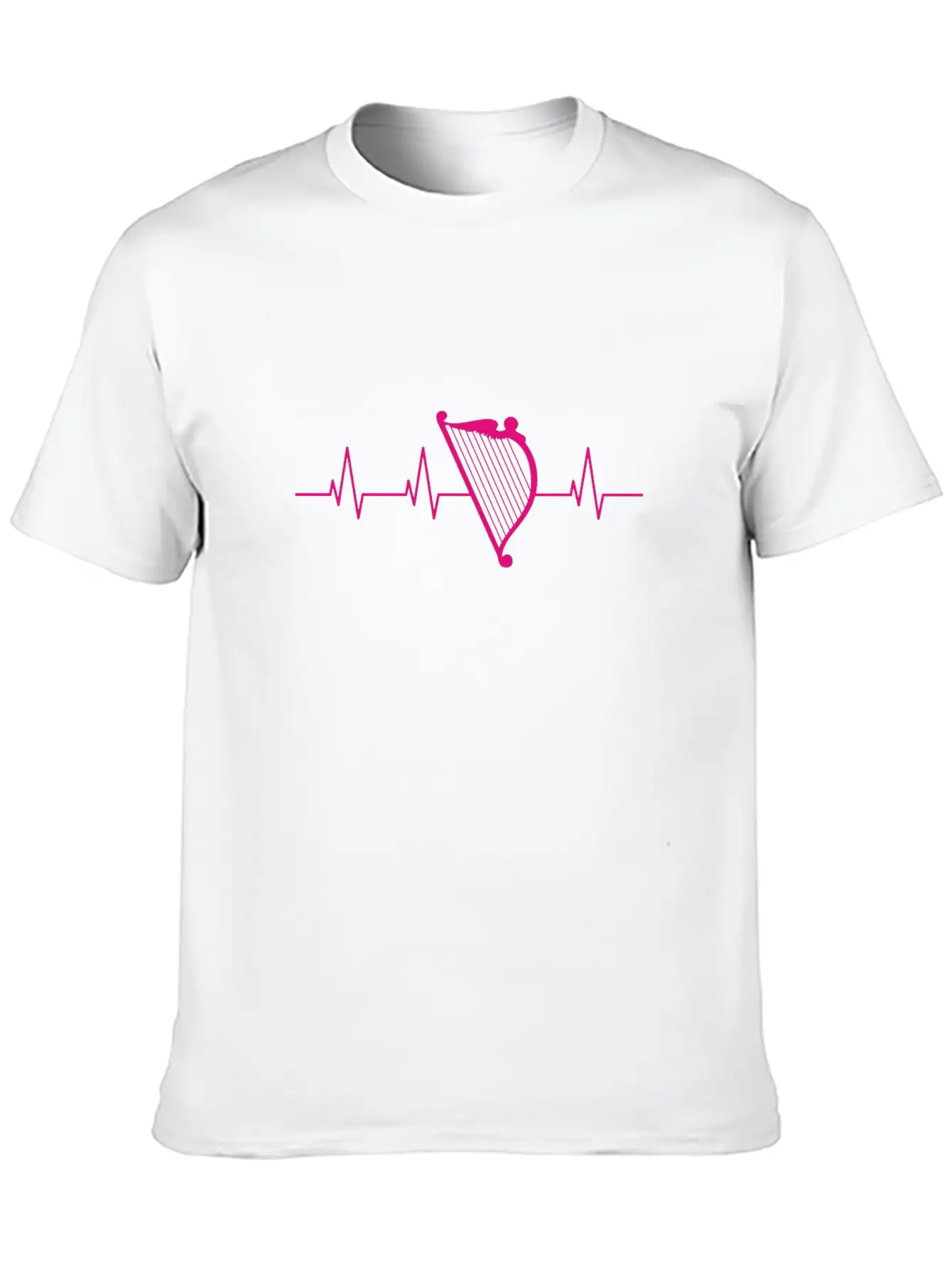 Harpist Heartbeat Basic Graphic T-Shirt – Daily Comfort In Soft Cotton