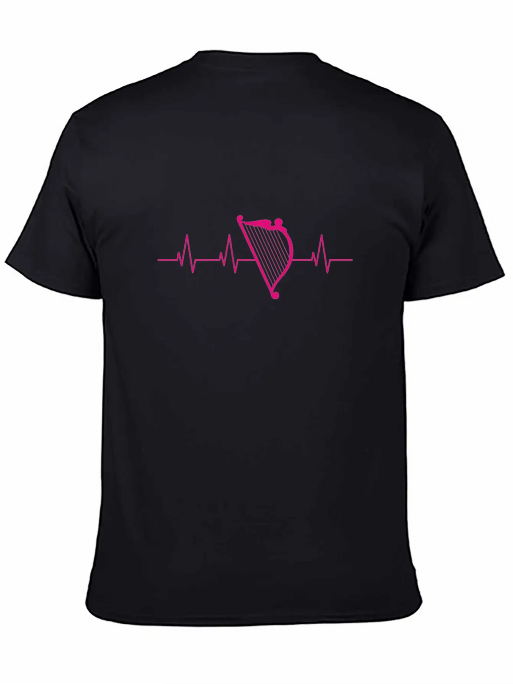 Harpist Heartbeat Basic Graphic T-Shirt – Daily Comfort In Soft Cotton