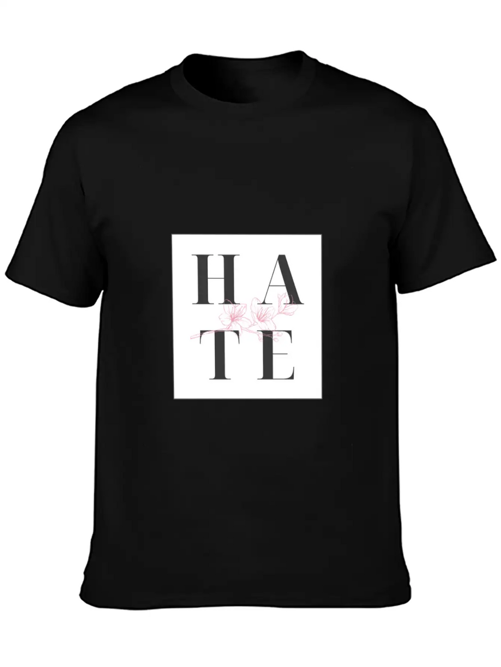 Hate Unisex Casual T-Shirt – Clean Design For Daily Comfort
