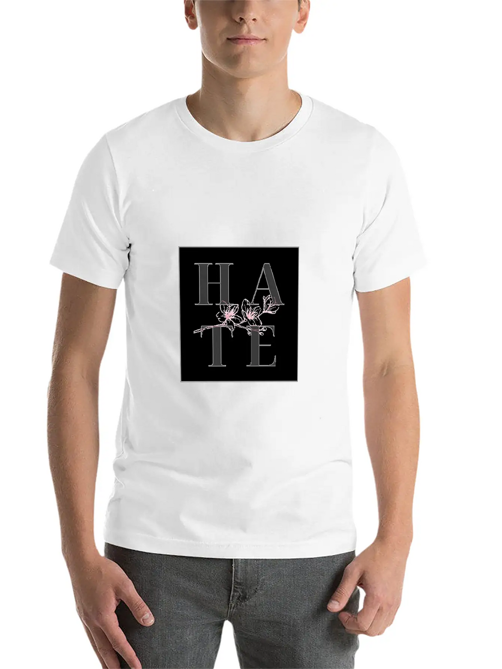 Hate Unisex Casual T-Shirt – Clean Design For Daily Comfort