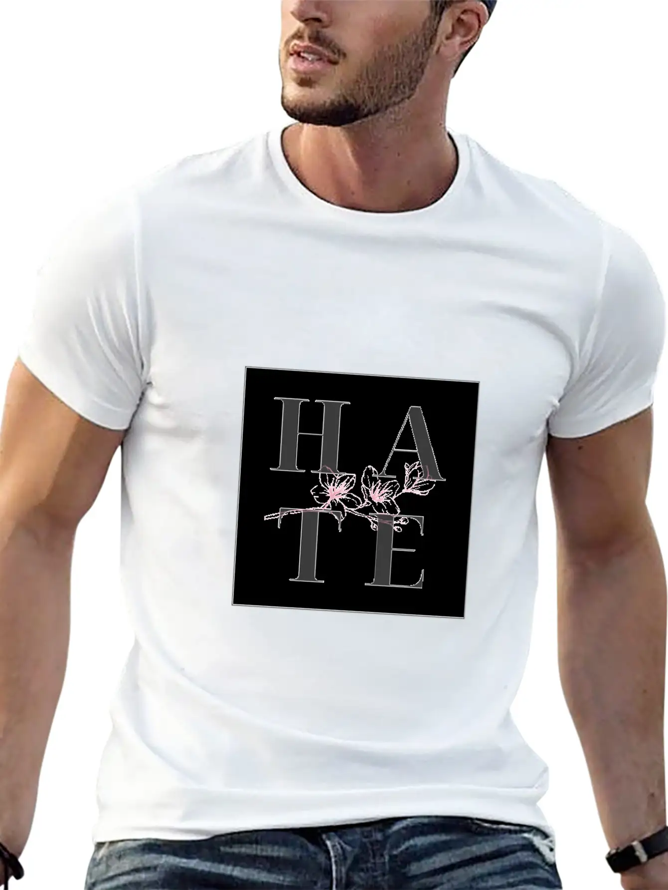 Hate Unisex Casual T-Shirt – Clean Design For Daily Comfort