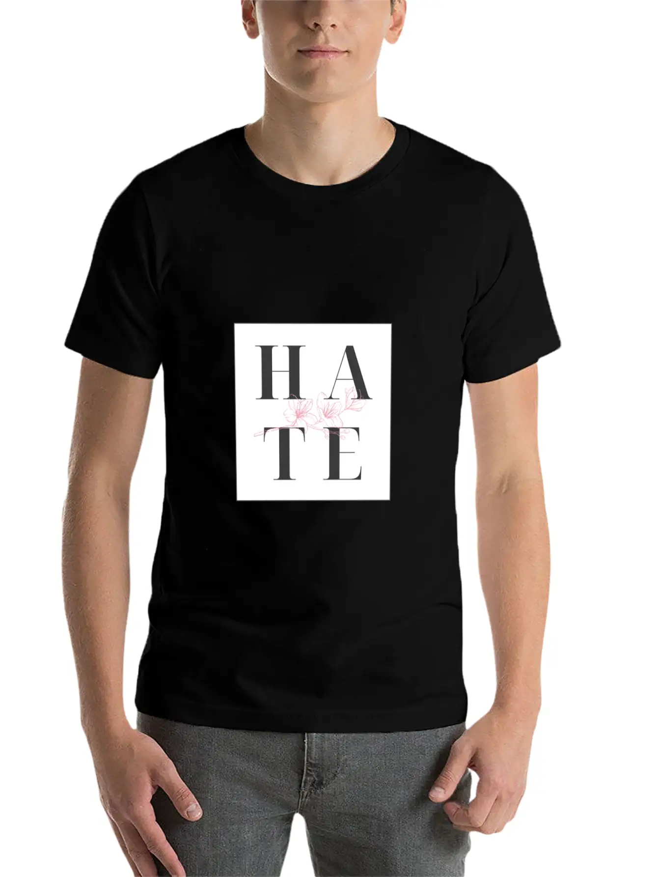 Hate Unisex Casual T-Shirt – Clean Design For Daily Comfort