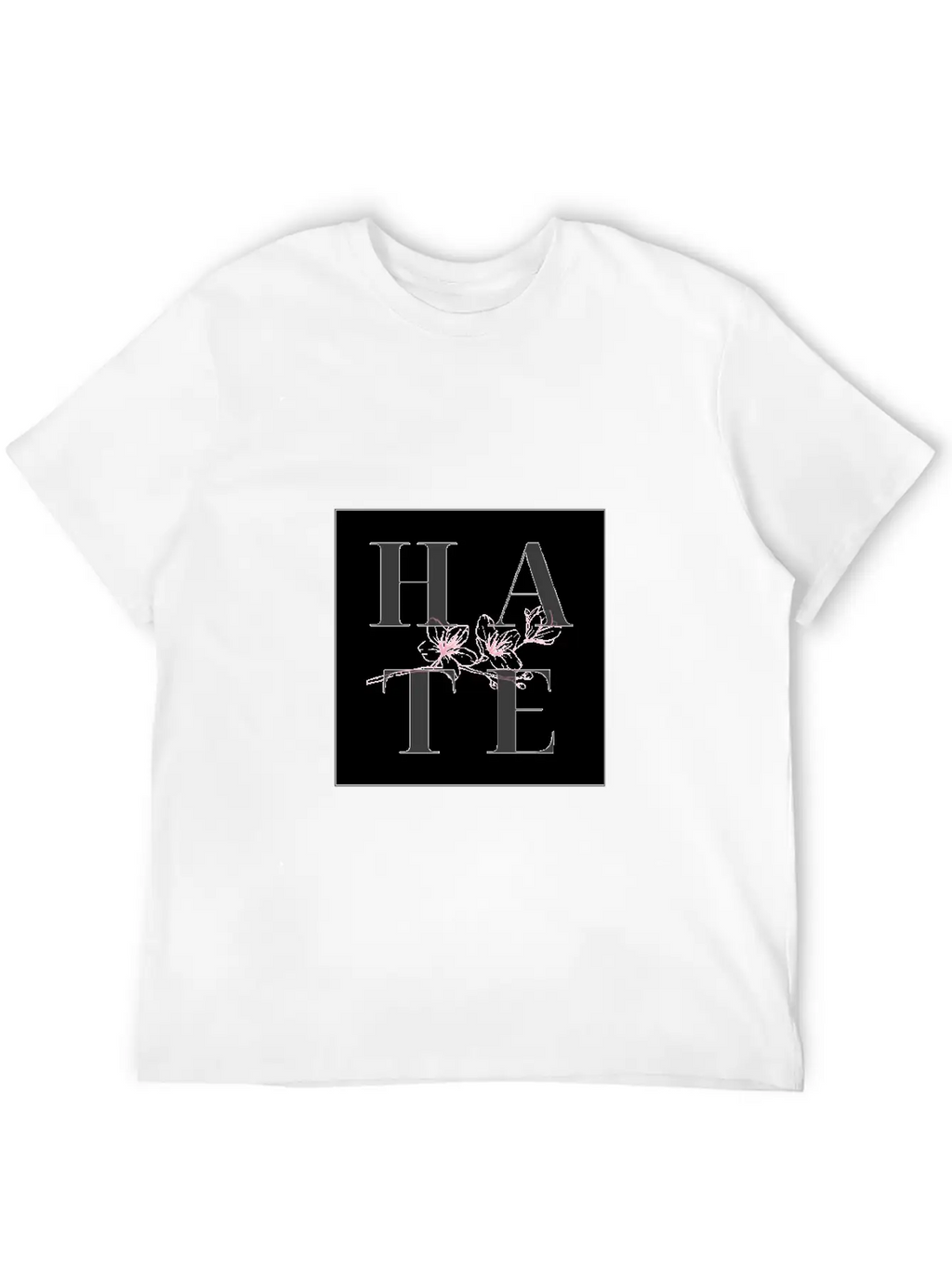 Hate Unisex Casual T-Shirt – Clean Design For Daily Comfort