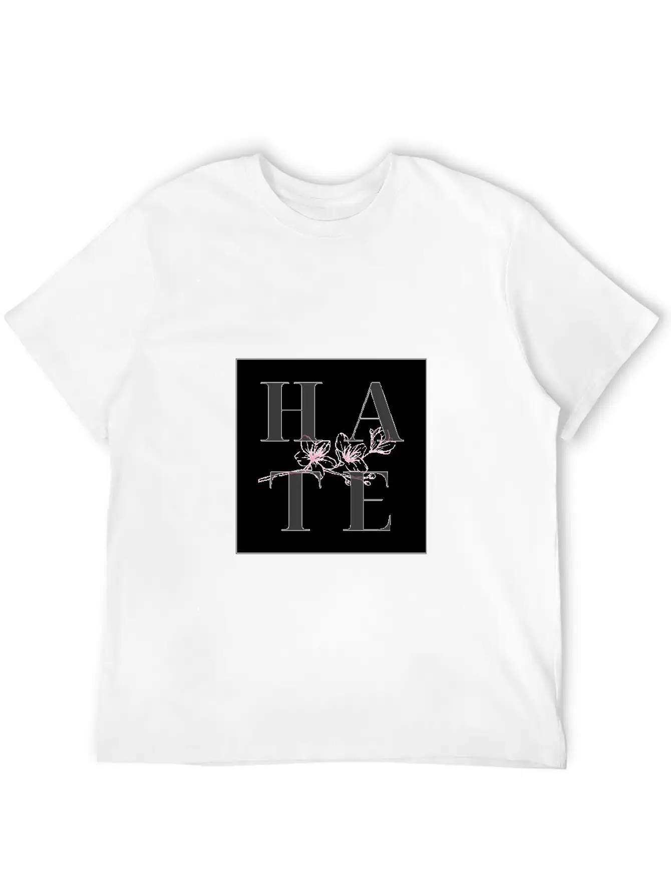 Hate Unisex Casual T-Shirt – Clean Design For Daily Comfort