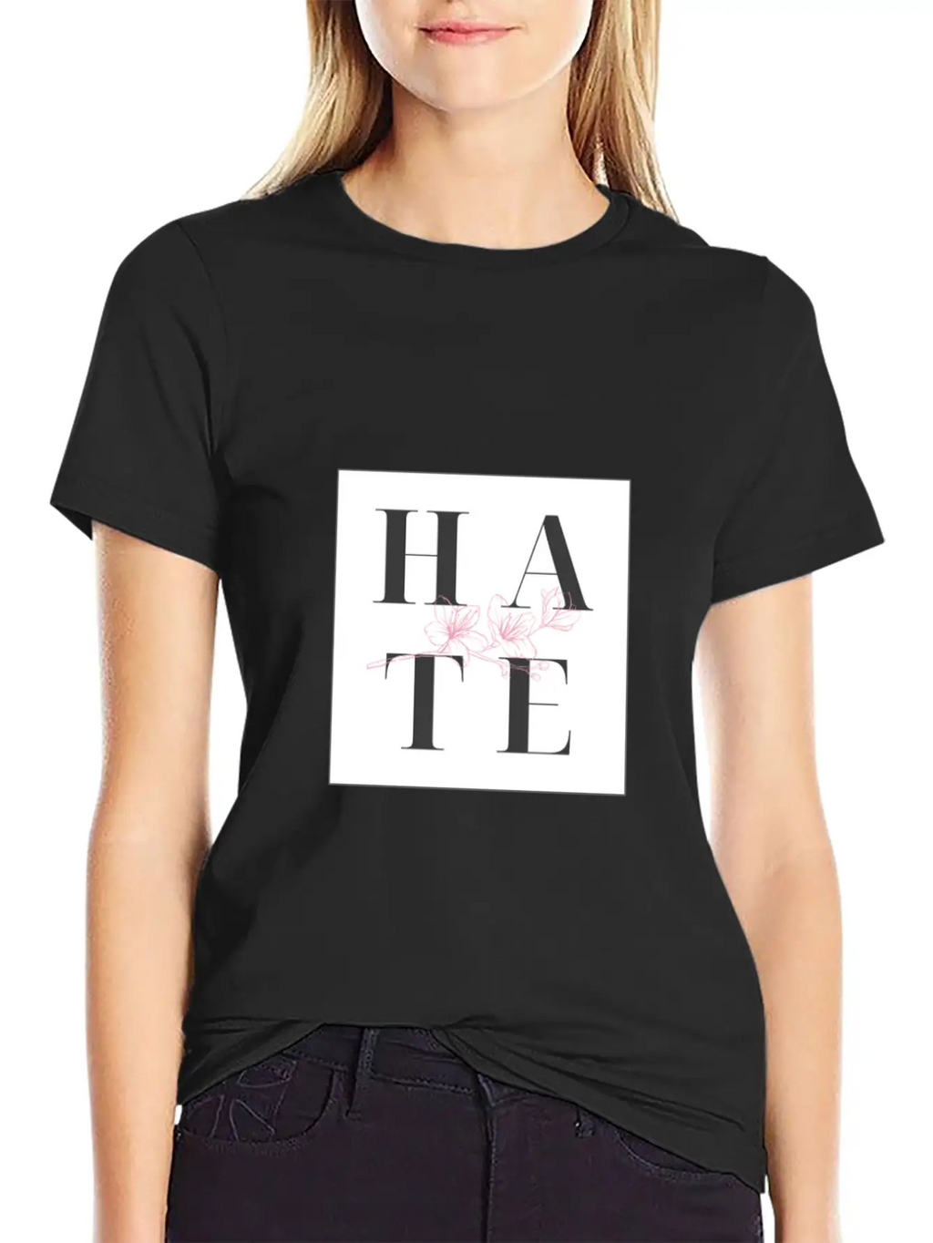 Hate Unisex Casual T-Shirt – Clean Design For Daily Comfort