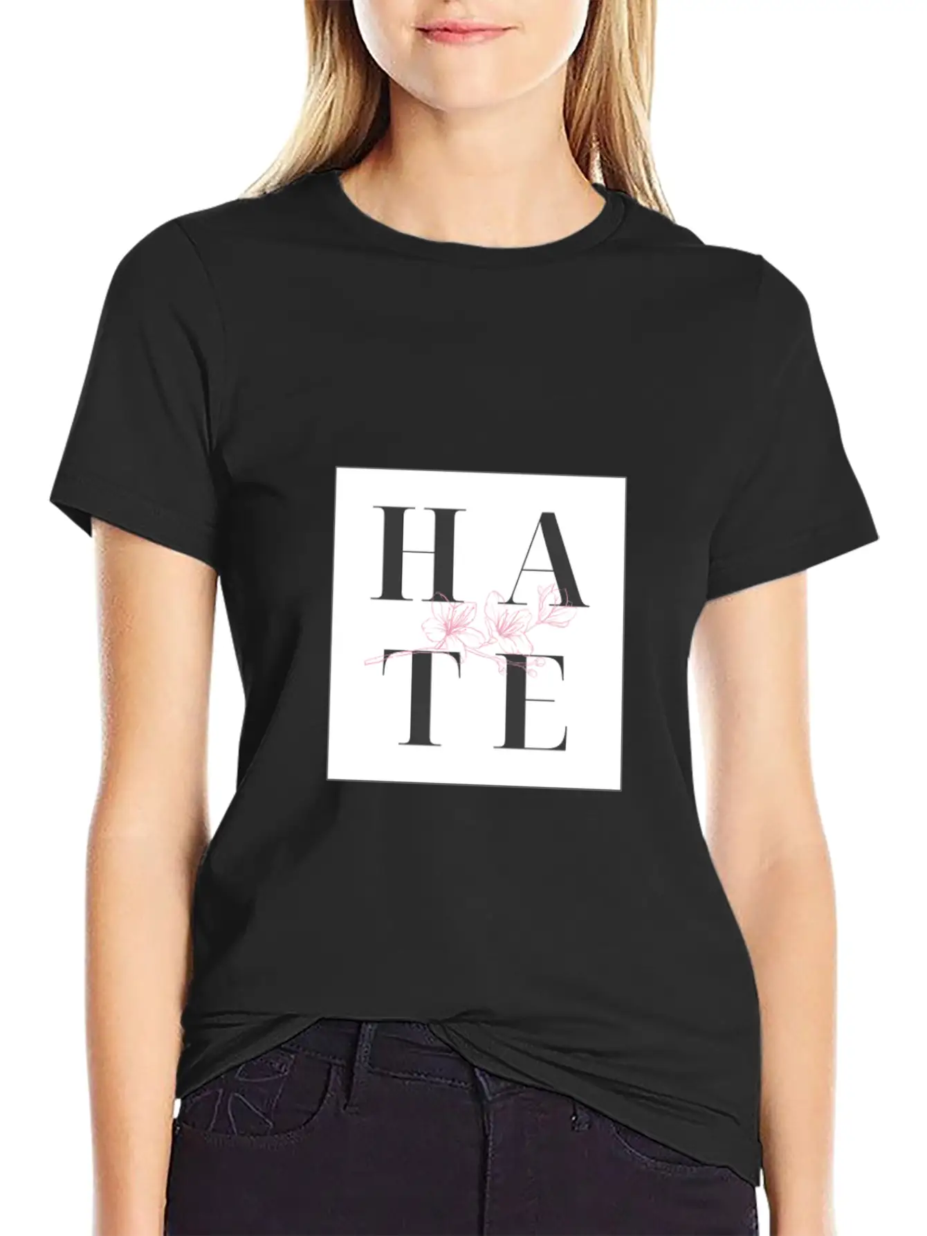 Hate Unisex Casual T-Shirt – Clean Design For Daily Comfort