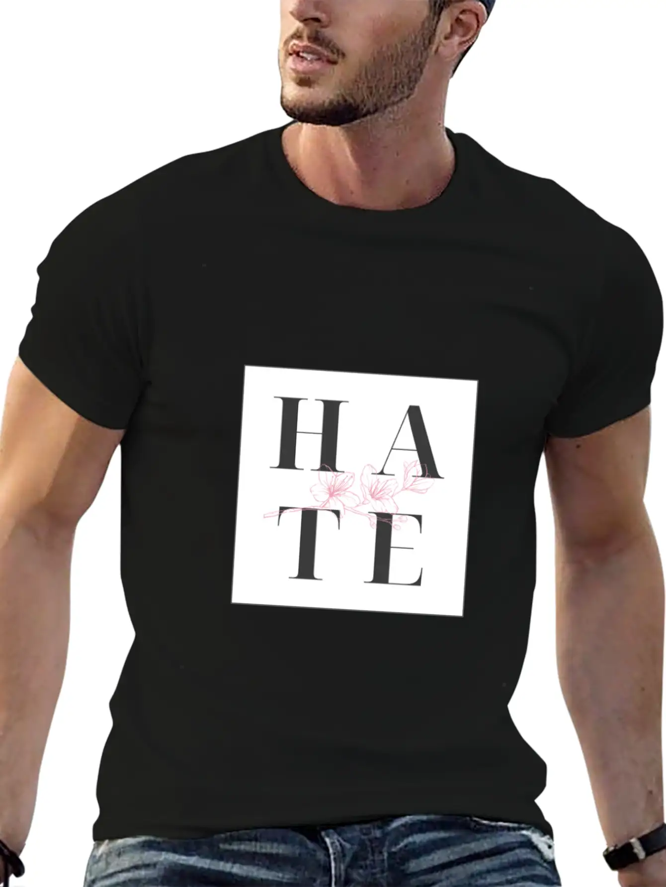 Hate Unisex Casual T-Shirt – Clean Design For Daily Comfort