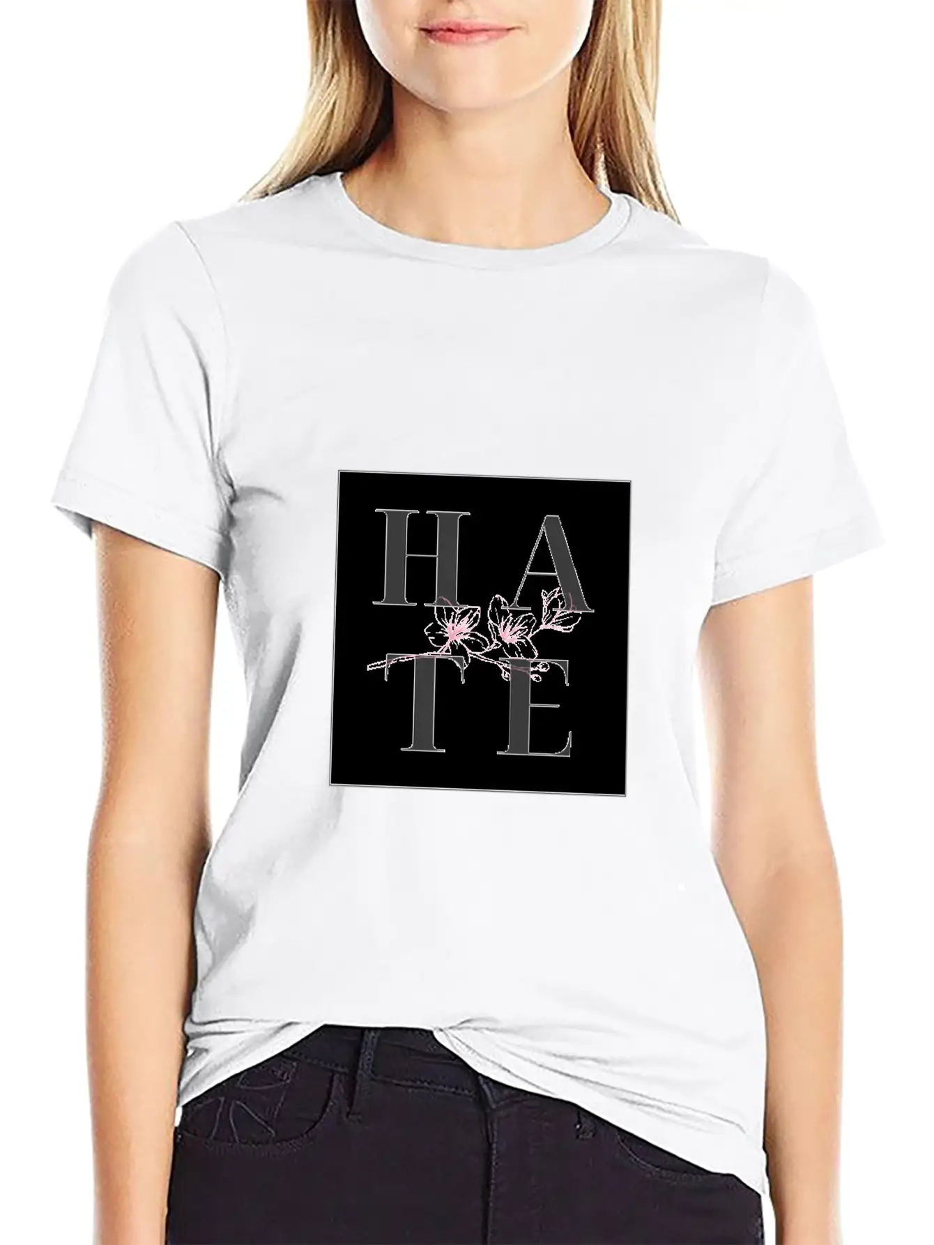 Hate Unisex Casual T-Shirt – Clean Design For Daily Comfort