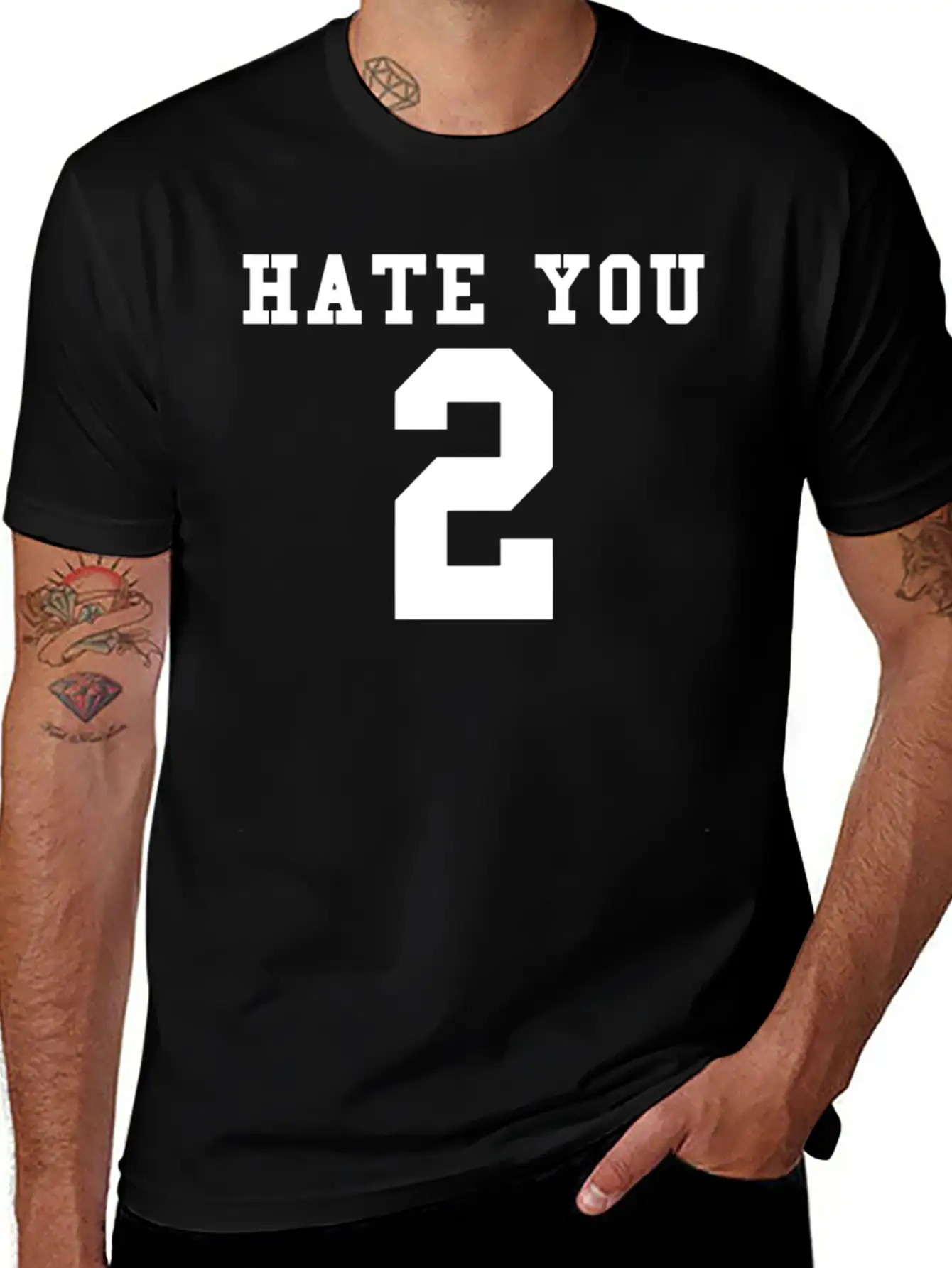 Hate You 2 Classic Cotton Tee – Unisex Comfort For Any Season