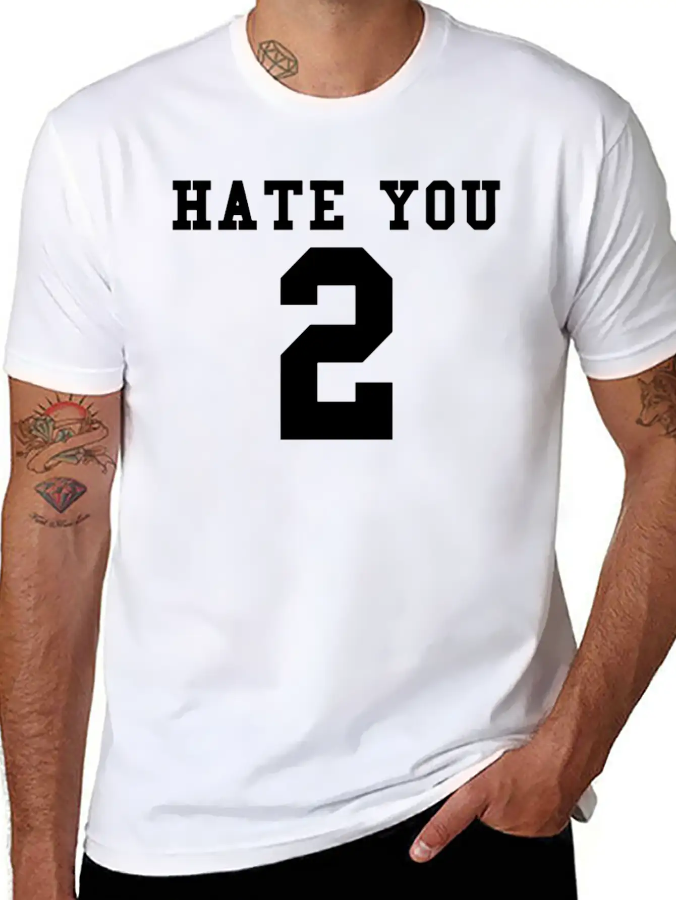 Hate You 2 Classic Cotton Tee – Unisex Comfort For Any Season