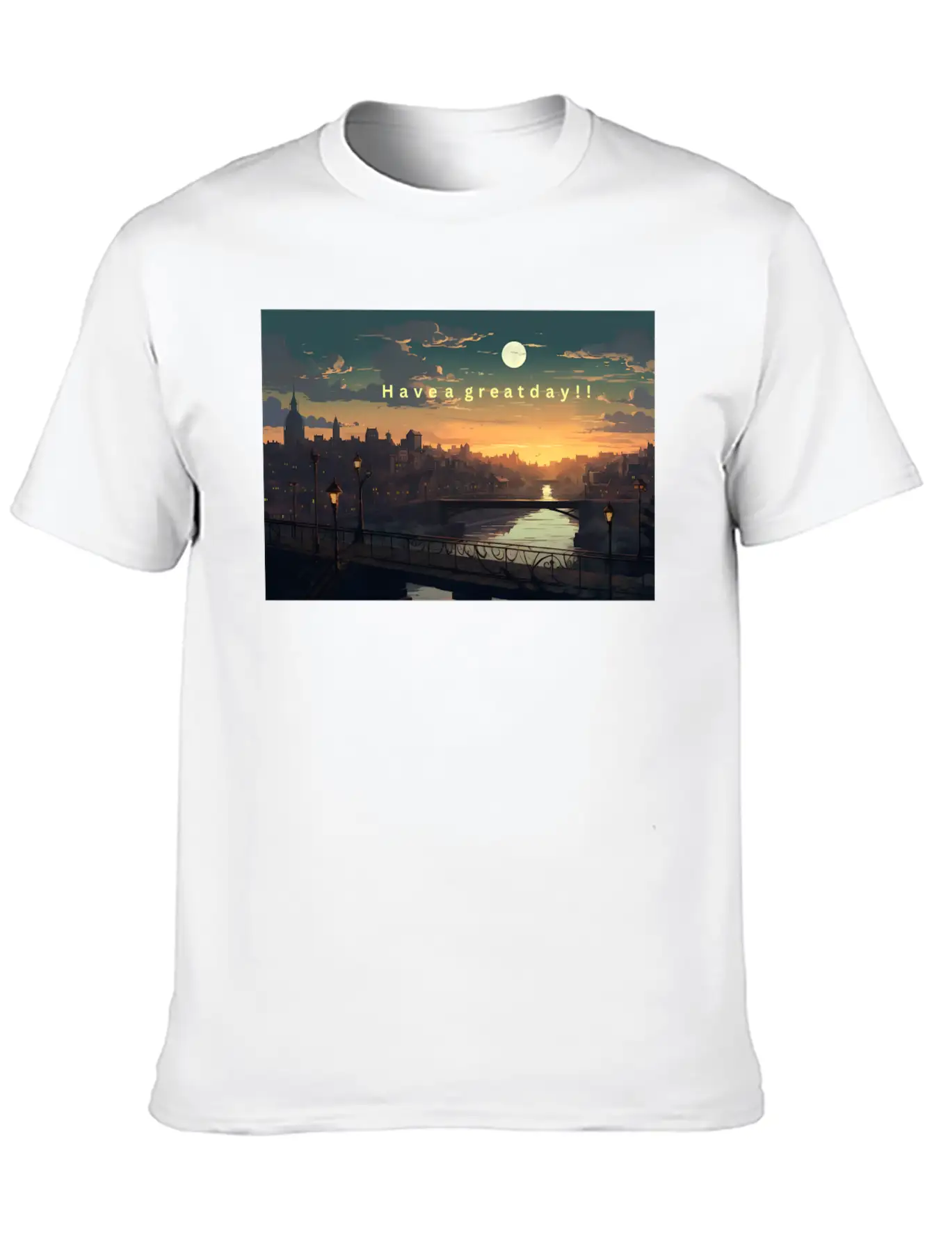 Have A Great Day Ahead! Timeless Short Sleeve Tee – Comfy And Minimalist Design