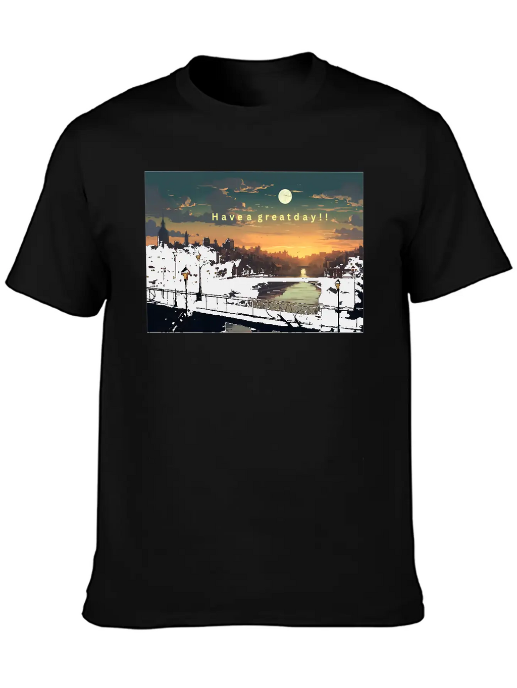 Have A Great Day Ahead! Timeless Short Sleeve Tee – Comfy And Minimalist Design