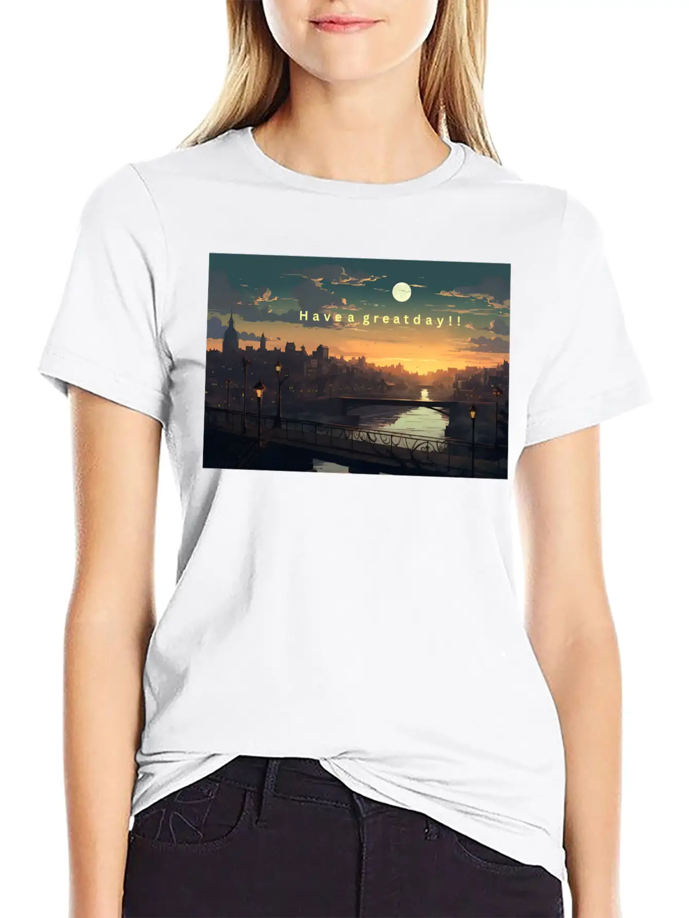 Have A Great Day Ahead! Timeless Short Sleeve Tee – Comfy And Minimalist Design