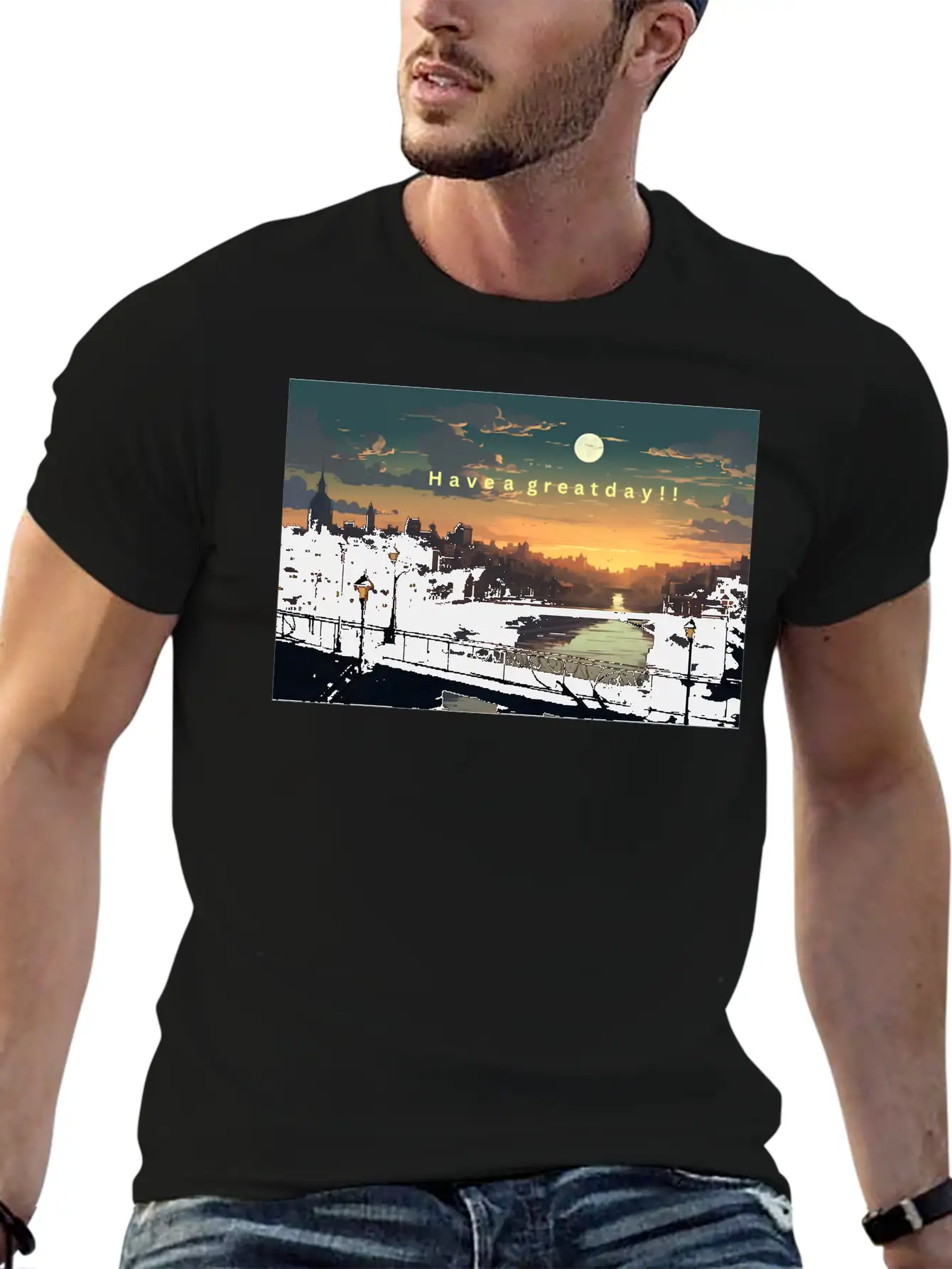 Have A Great Day Ahead! Timeless Short Sleeve Tee – Comfy And Minimalist Design