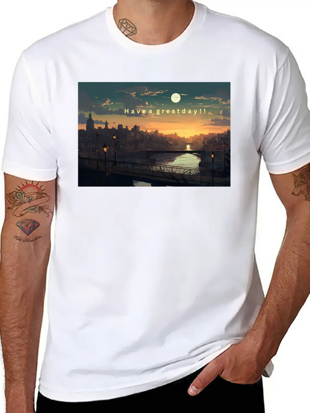 Have A Great Day Ahead! Timeless Short Sleeve Tee – Comfy And Minimalist Design