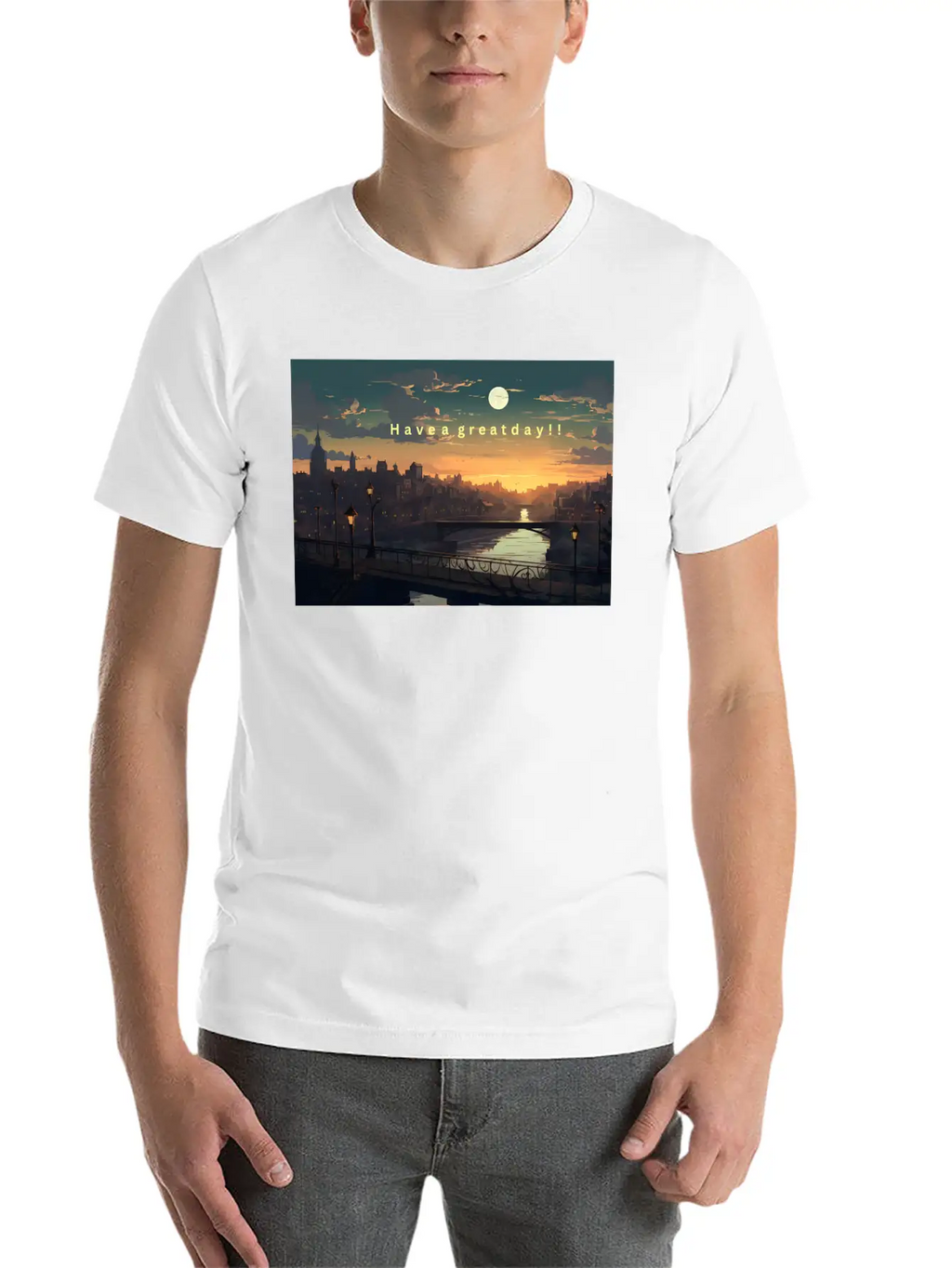 Have A Great Day Ahead! Timeless Short Sleeve Tee – Comfy And Minimalist Design