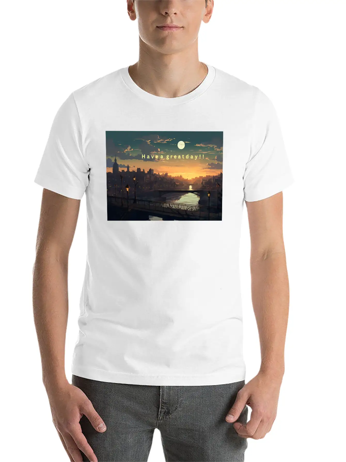 Have A Great Day Ahead! Timeless Short Sleeve Tee – Comfy And Minimalist Design