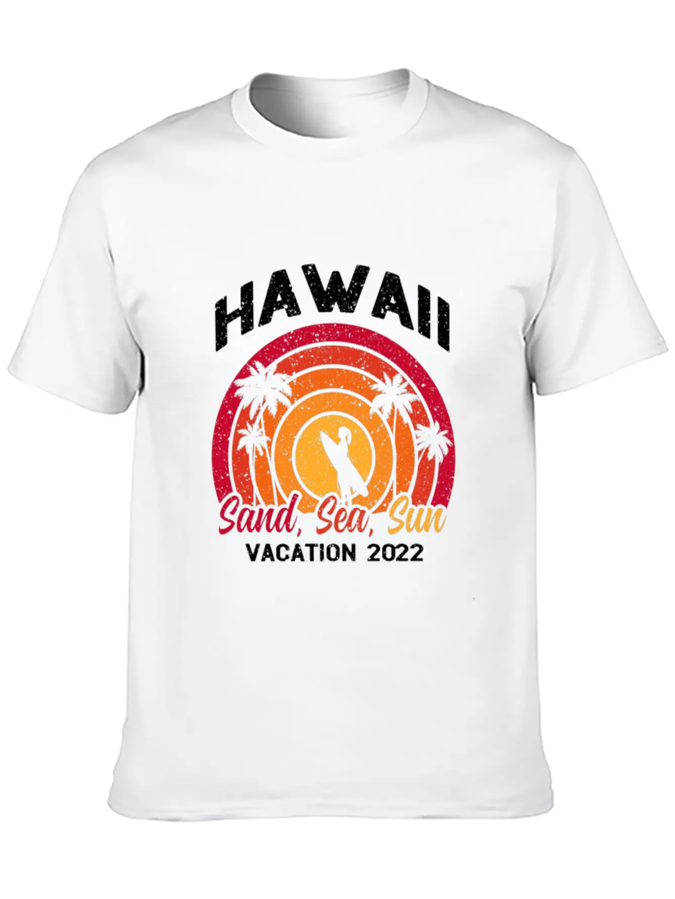 Hawaii Vacation 2022 Sand Sea And Sun Unisex Casual T-Shirt – Clean Design For Daily Comfort
