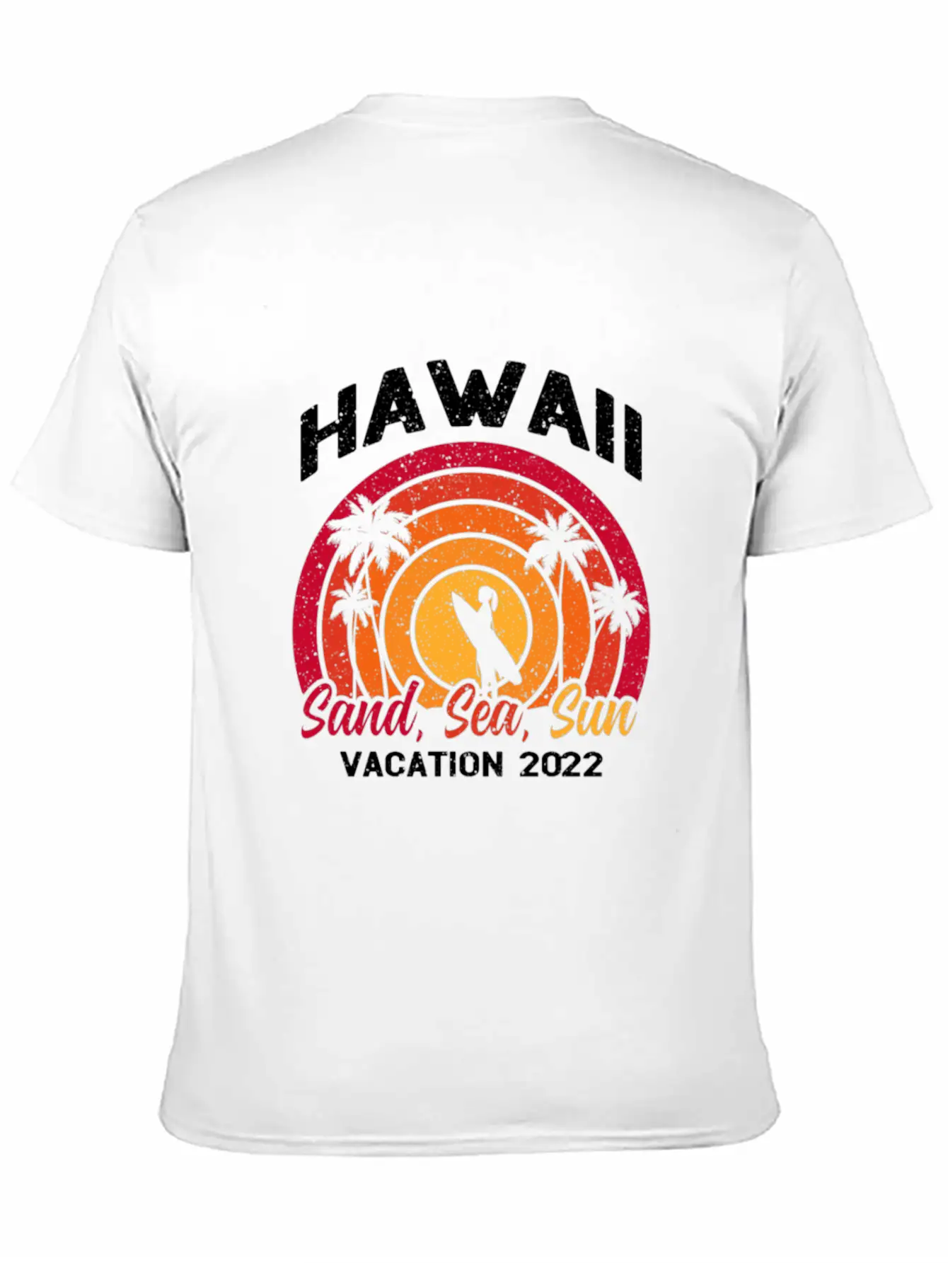 Hawaii Vacation 2022 Sand Sea And Sun Unisex Casual T-Shirt – Clean Design For Daily Comfort