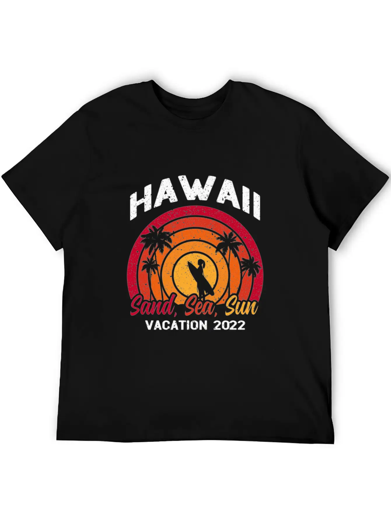 Hawaii Vacation 2022 Sand Sea And Sun Unisex Casual T-Shirt – Clean Design For Daily Comfort