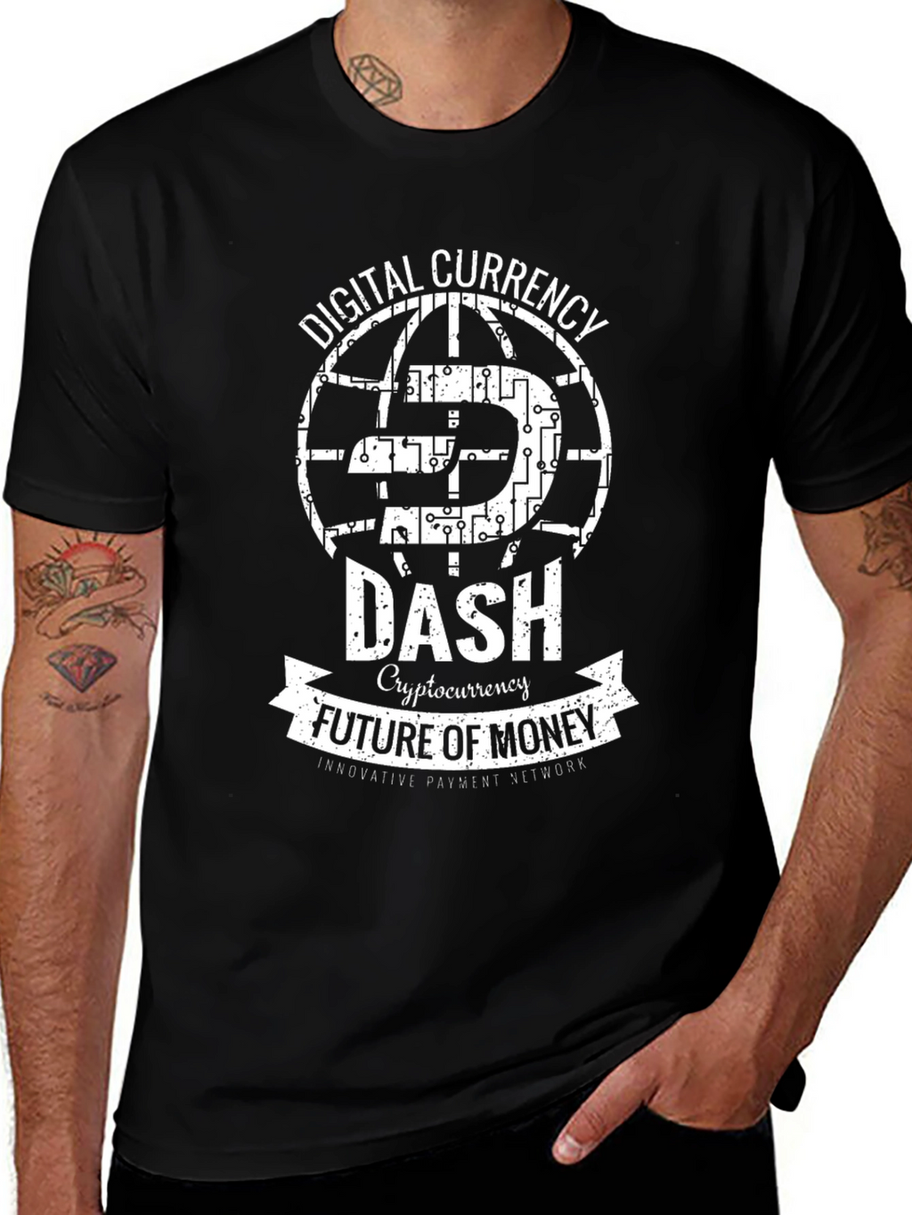 DASH Digital Currency Graphic T-Shirt