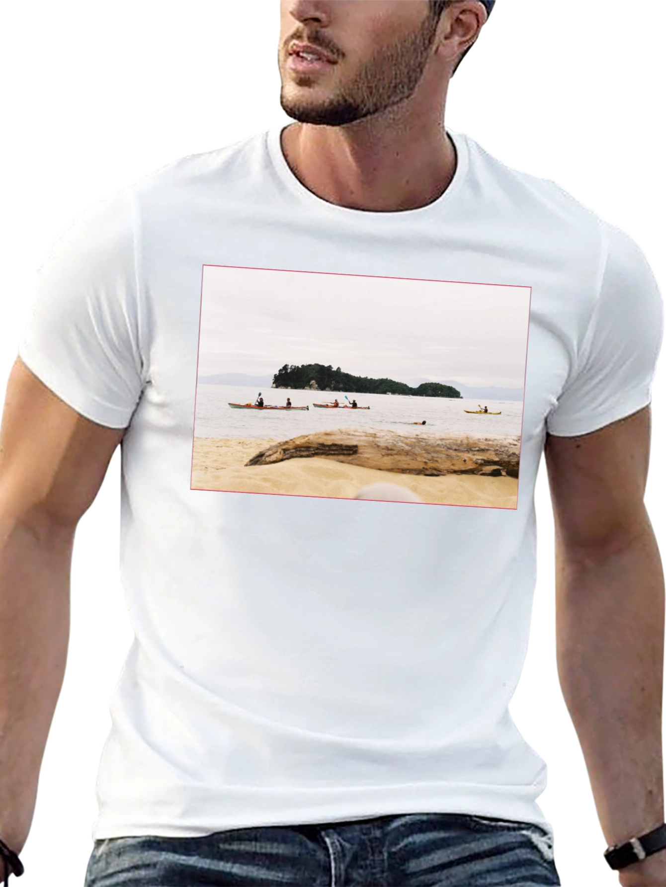 Beach Kayak Graphic T-Shirt