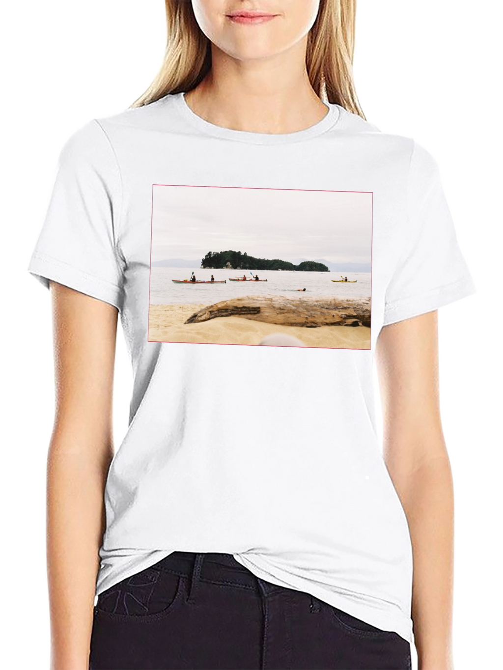 Beach Kayak Graphic T-Shirt