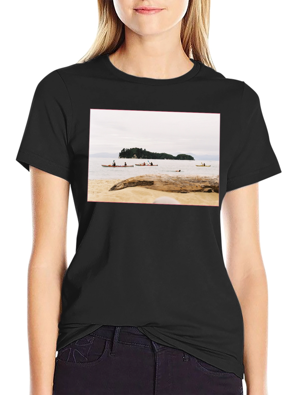 Beach Kayak Graphic T-Shirt