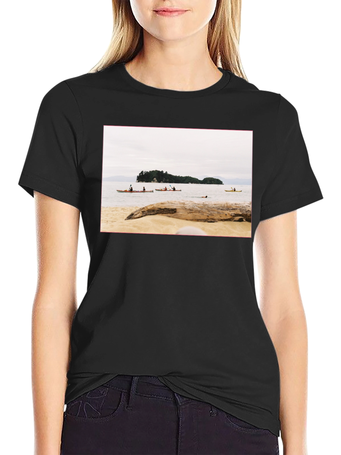 Beach Kayak Graphic T-Shirt