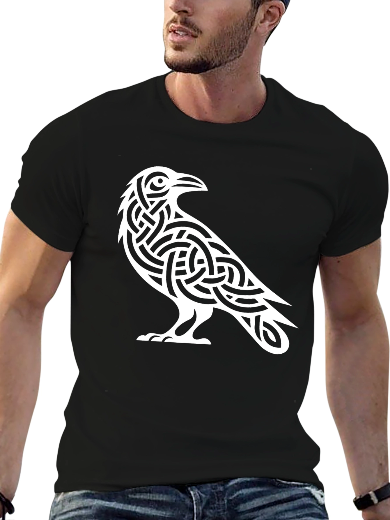 Celtic Raven T-Shirt - Black