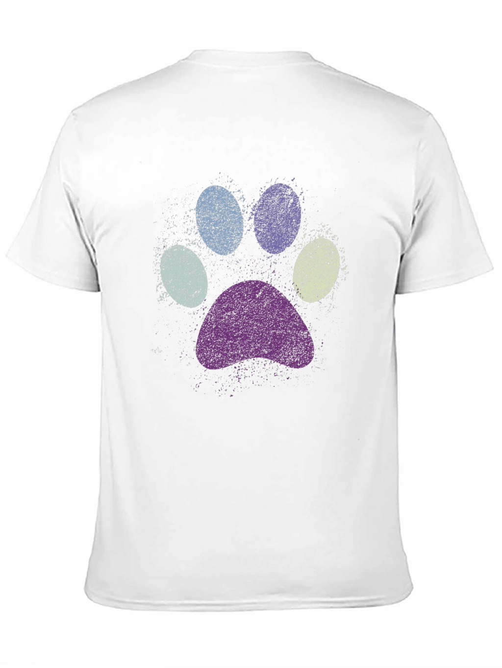 Paw Print Graphic Black T-Shirt