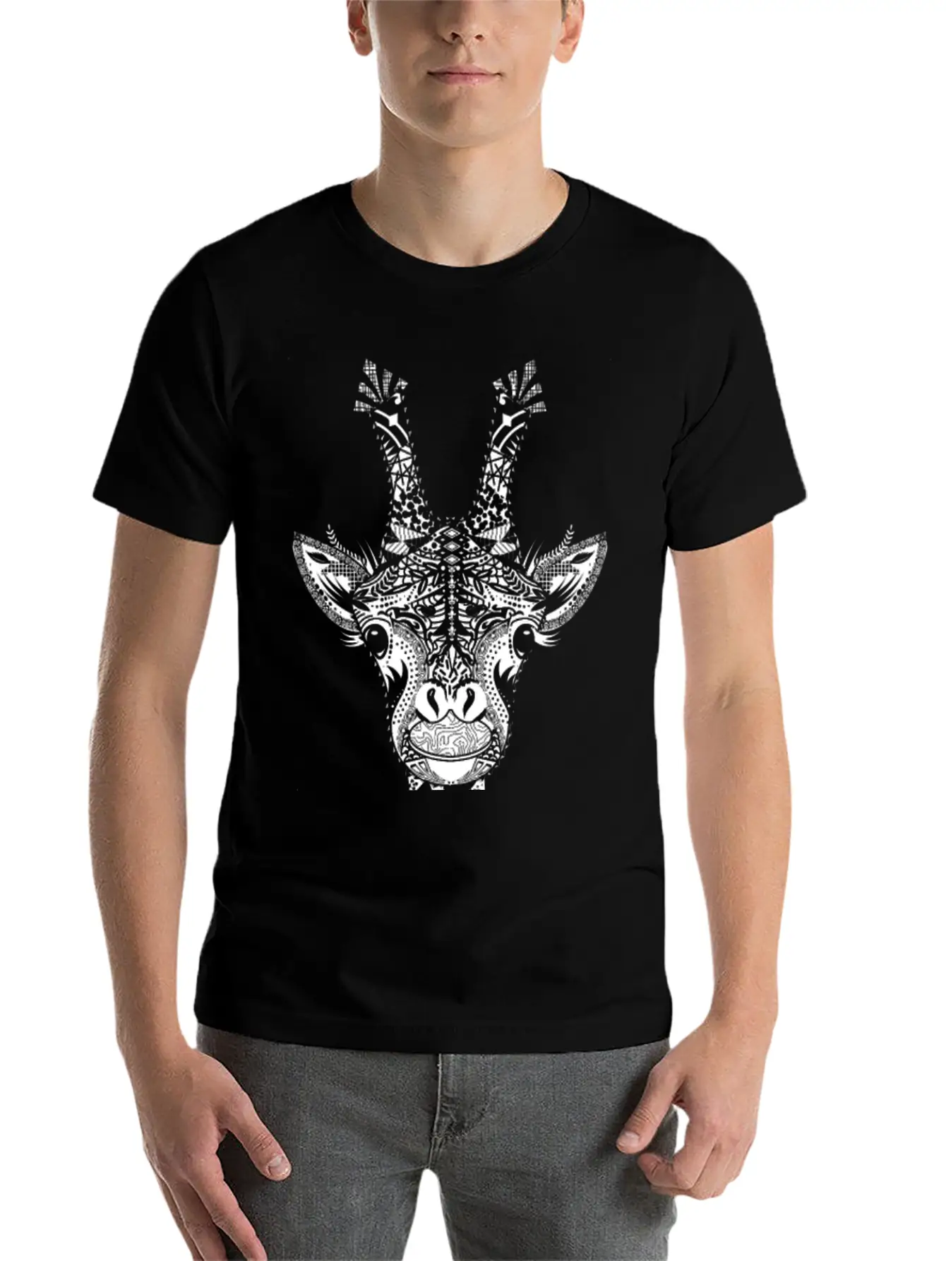 Head Of A Giraffe Stylish Everyday T-Shirt – Unisex Basic Cotton Tee