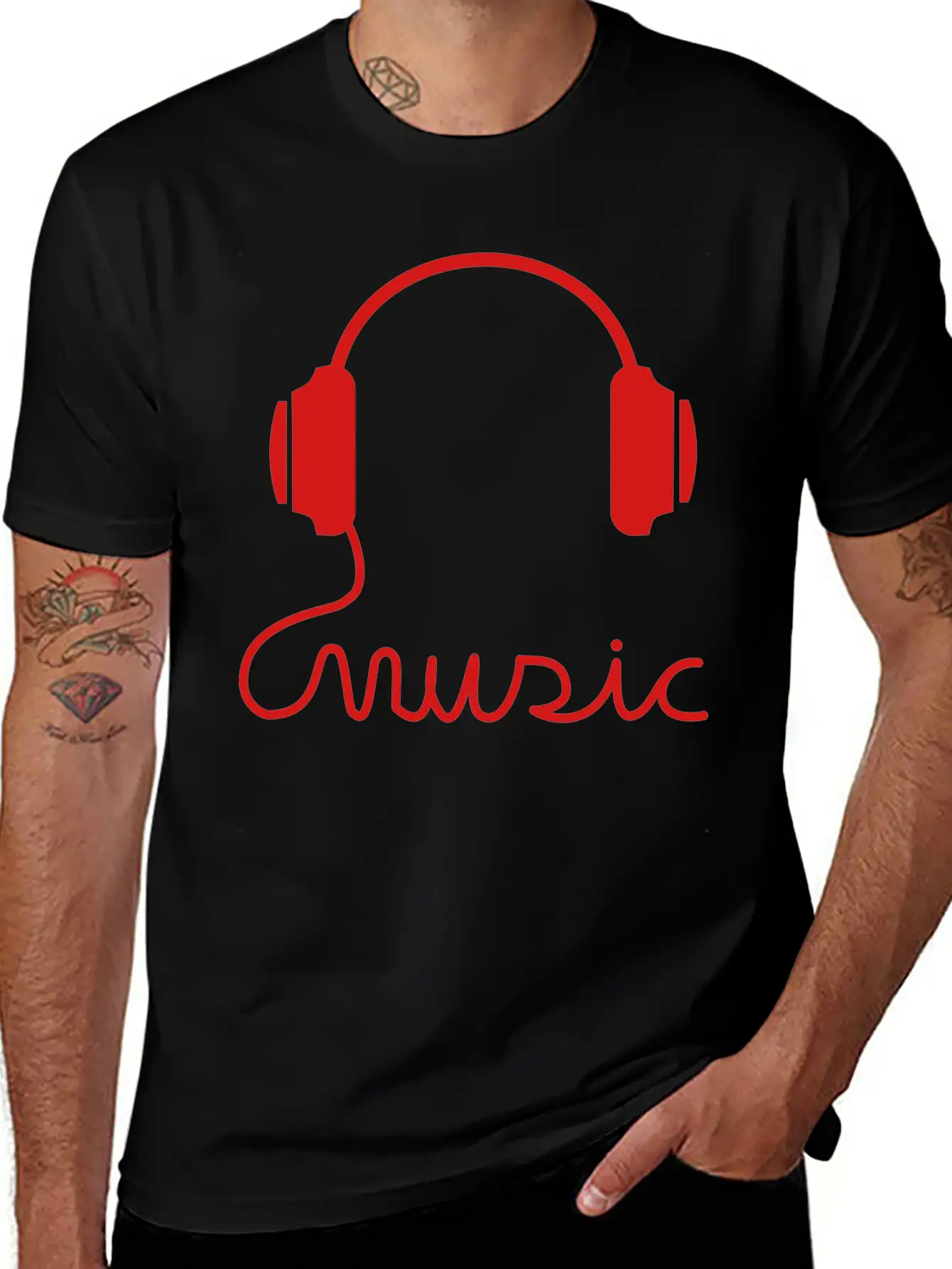 Headphone Basic Graphic T-Shirt – Daily Comfort In Soft Cotton