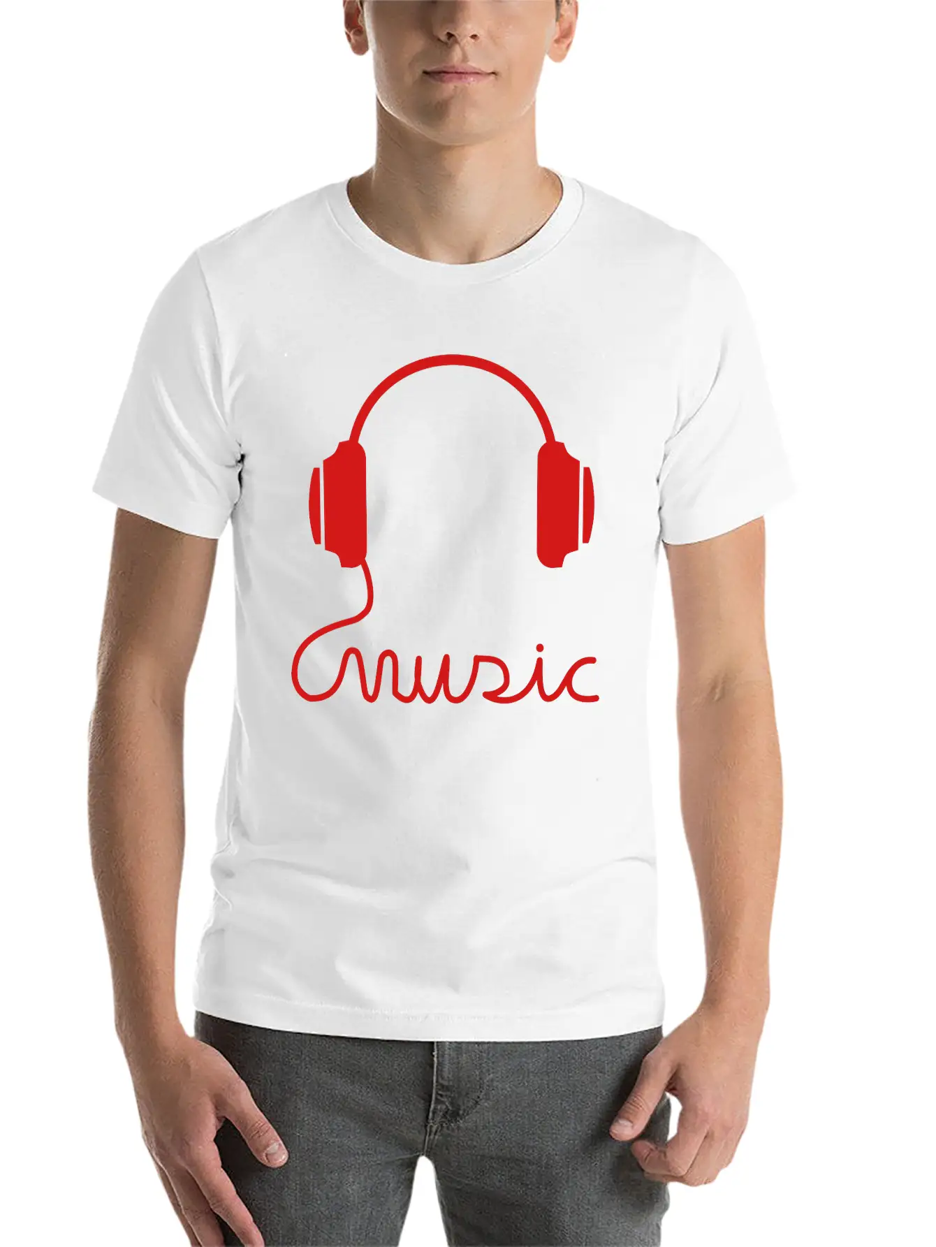 Headphone Basic Graphic T-Shirt – Daily Comfort In Soft Cotton