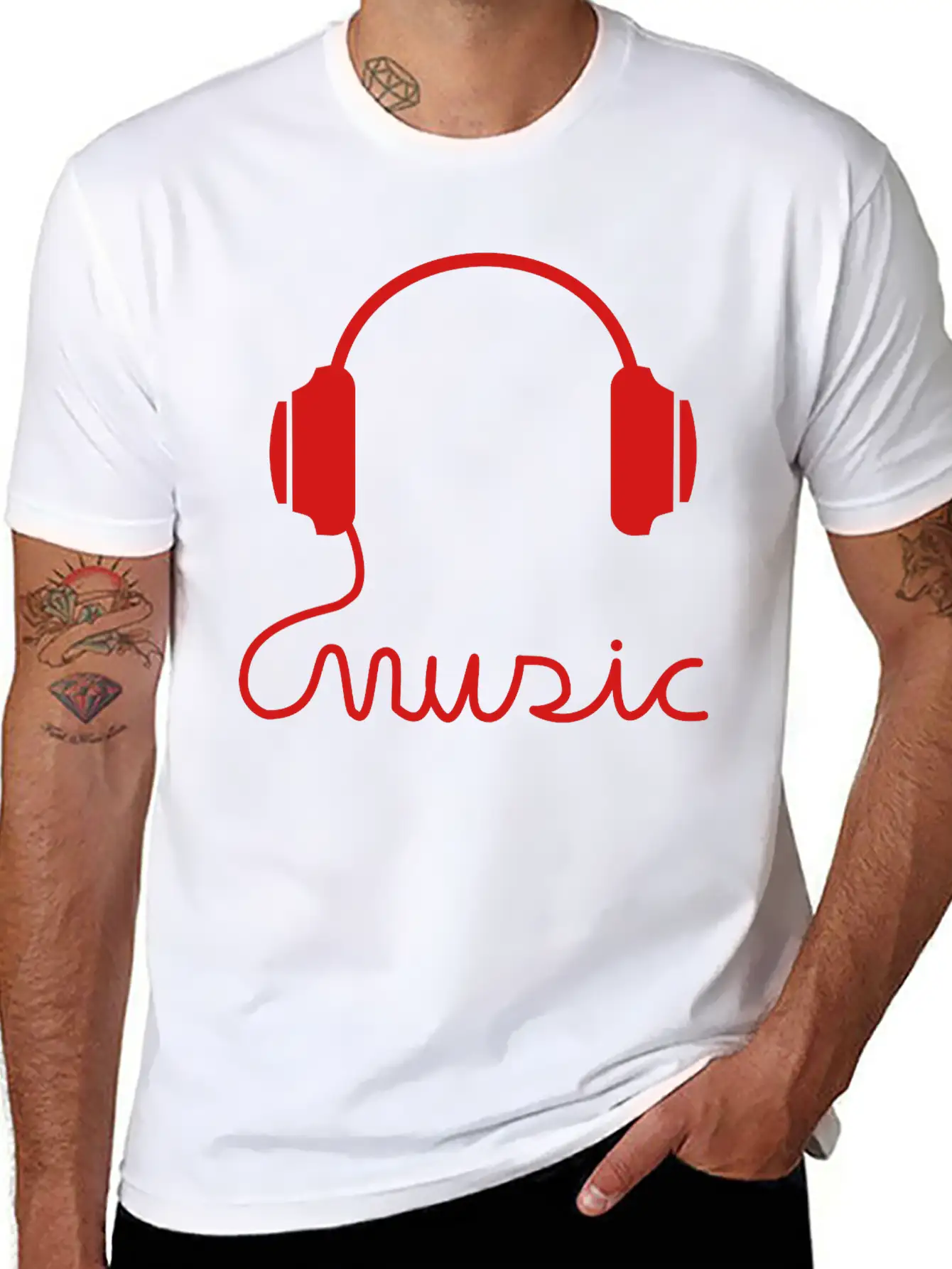 Headphone Basic Graphic T-Shirt – Daily Comfort In Soft Cotton