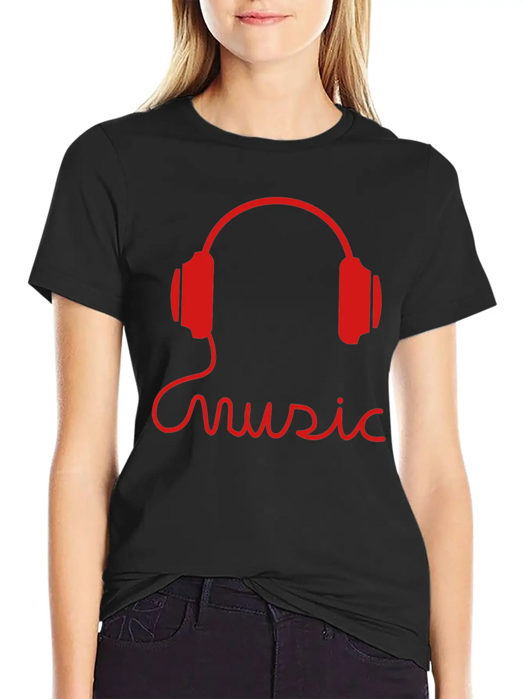 Headphone Basic Graphic T-Shirt – Daily Comfort In Soft Cotton