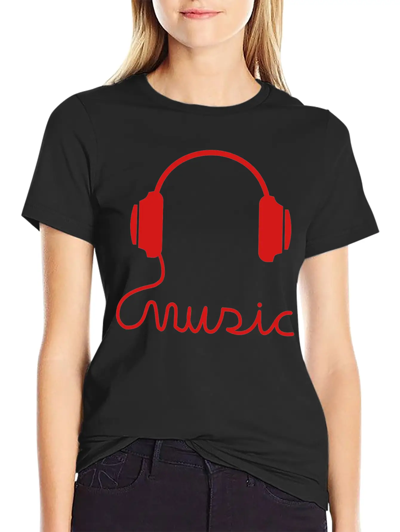 Headphone Basic Graphic T-Shirt – Daily Comfort In Soft Cotton