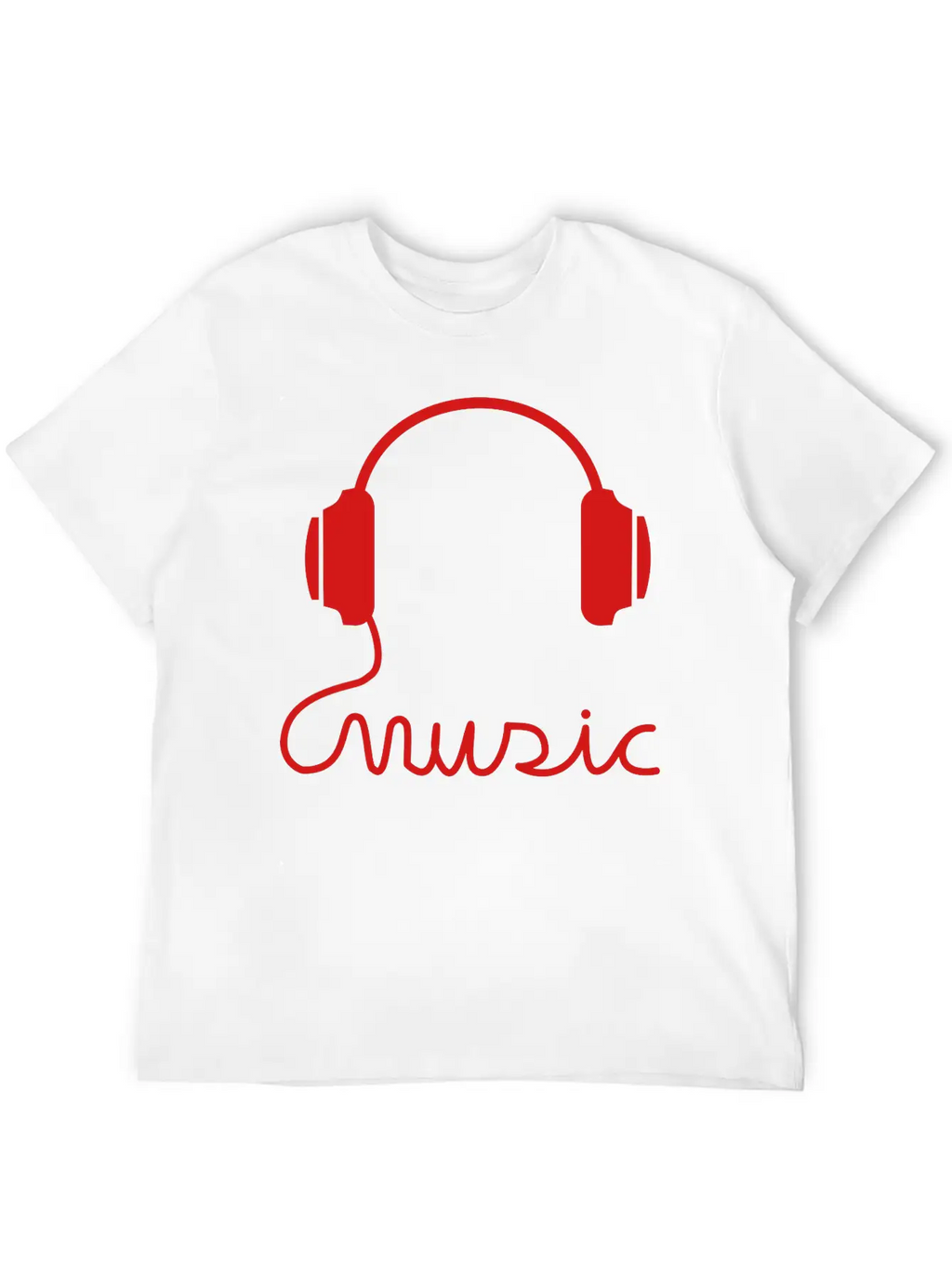 Headphone Basic Graphic T-Shirt – Daily Comfort In Soft Cotton
