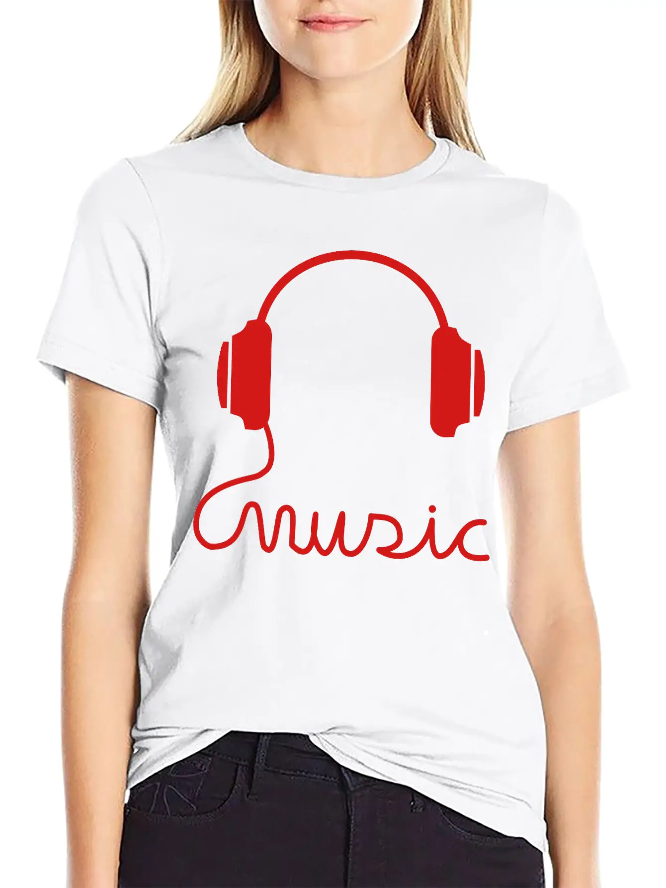 Headphone Basic Graphic T-Shirt – Daily Comfort In Soft Cotton