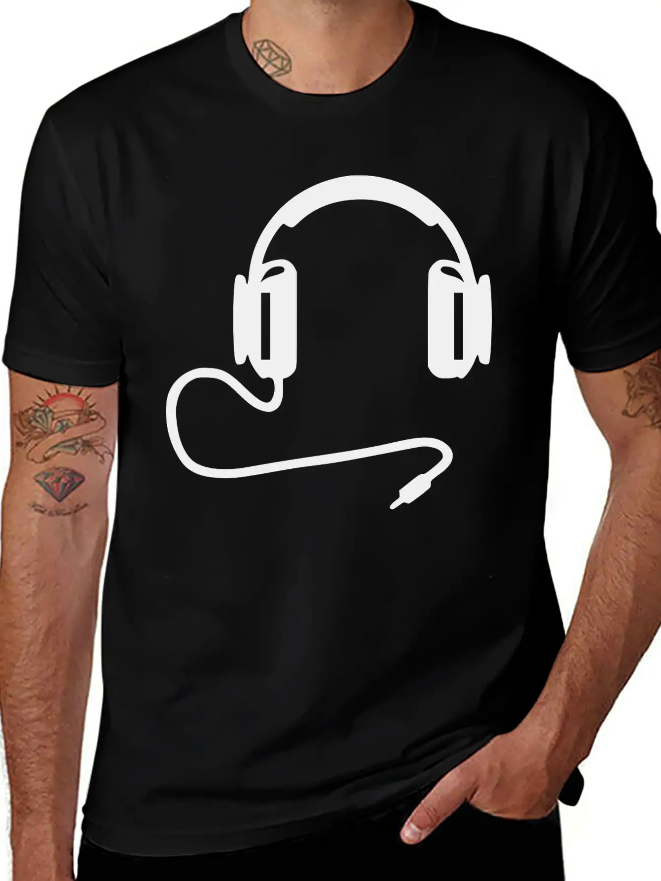 Headphone1 Basic Graphic T-Shirt – Daily Comfort In Soft Cotton