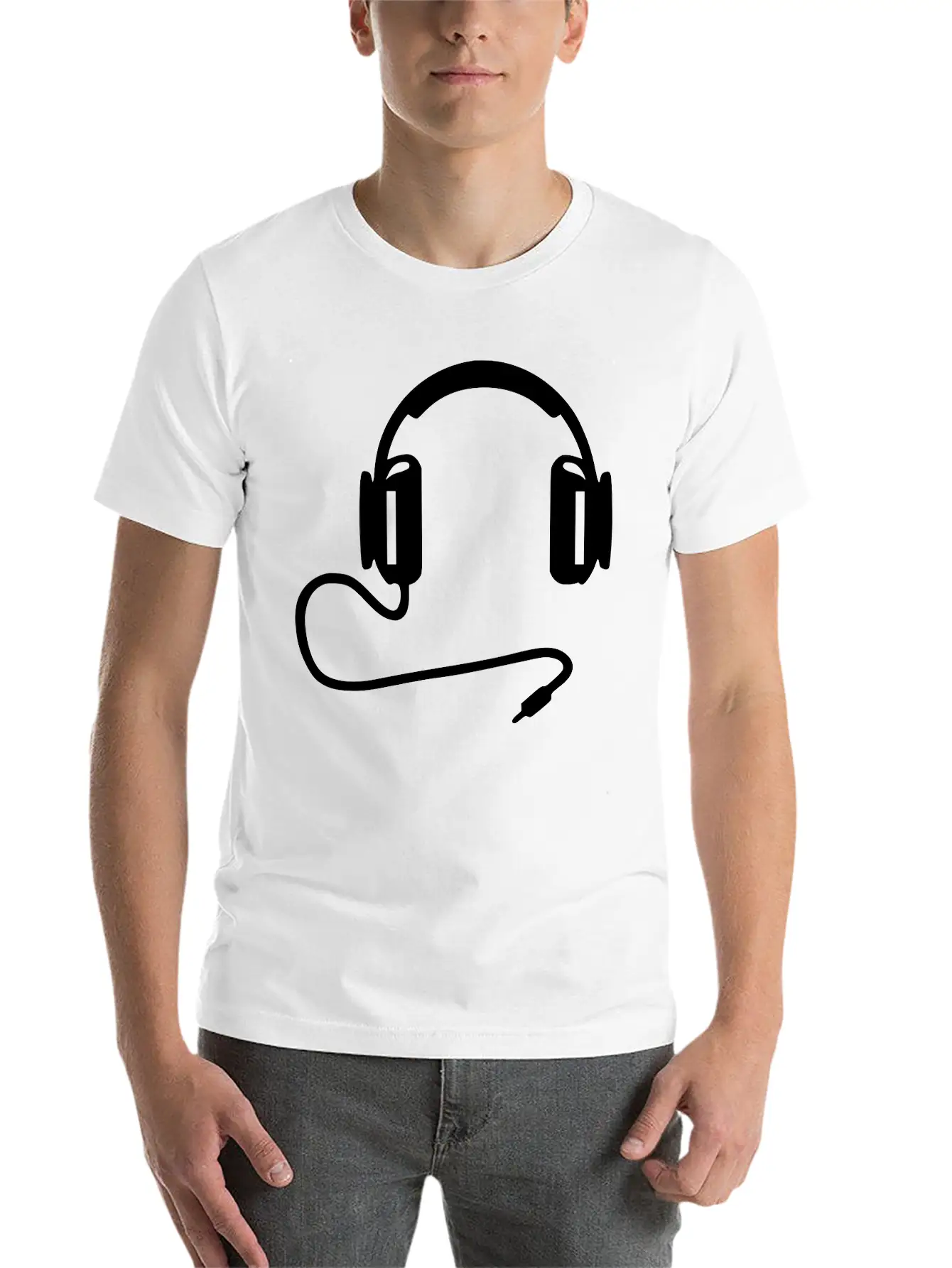 Headphone1 Basic Graphic T-Shirt – Daily Comfort In Soft Cotton