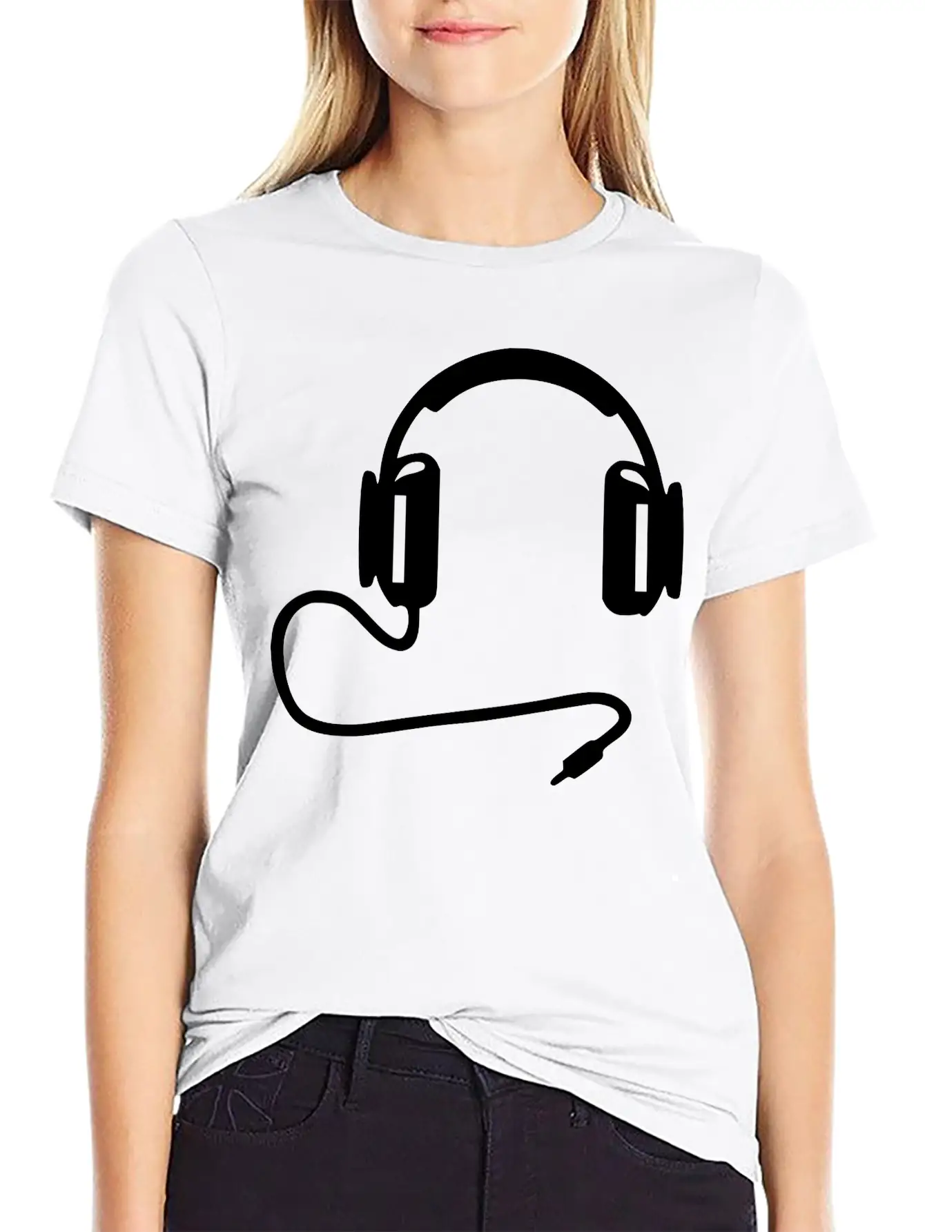 Headphone1 Basic Graphic T-Shirt – Daily Comfort In Soft Cotton