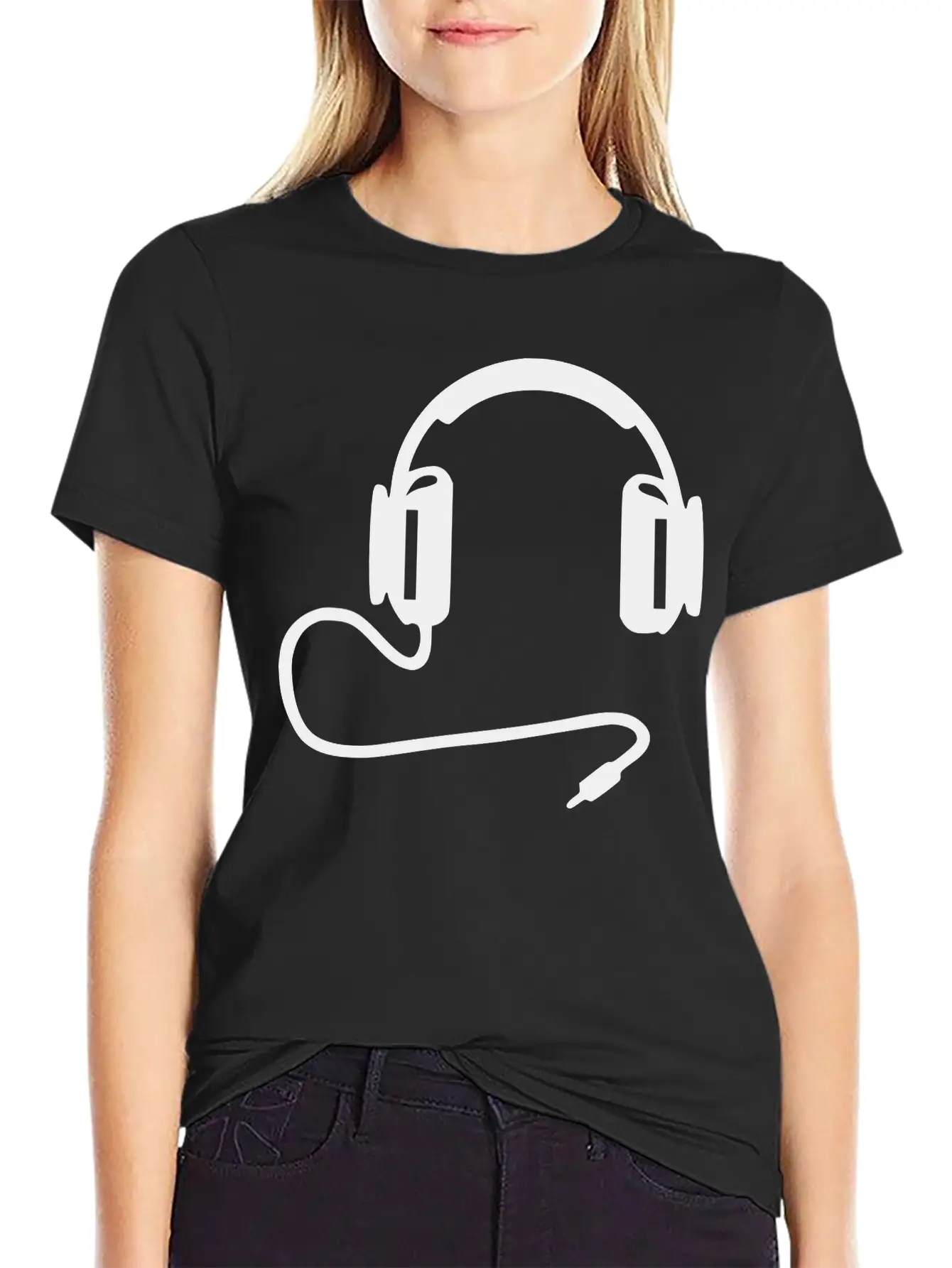 Headphone1 Basic Graphic T-Shirt – Daily Comfort In Soft Cotton