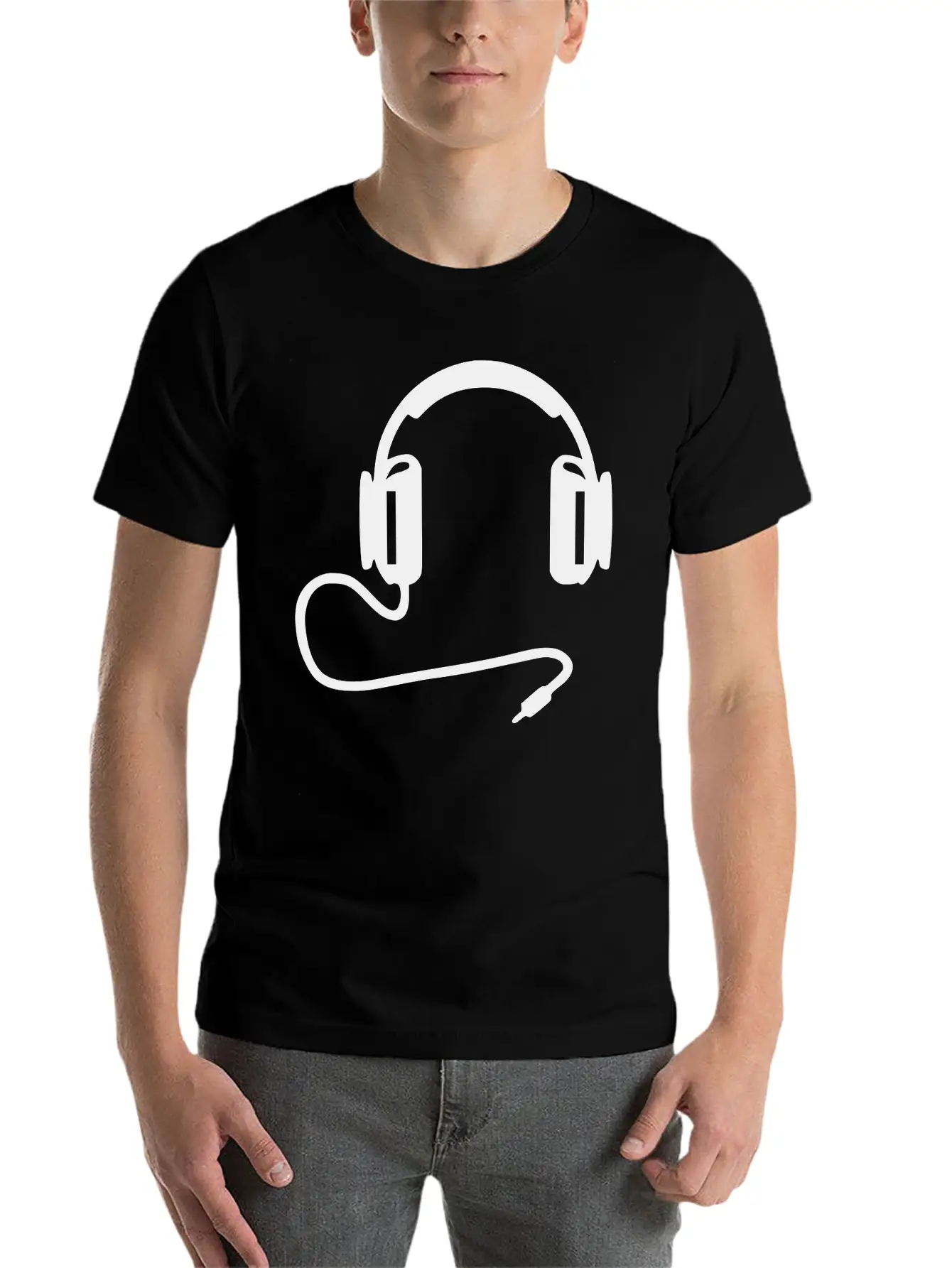 Headphone1 Basic Graphic T-Shirt – Daily Comfort In Soft Cotton