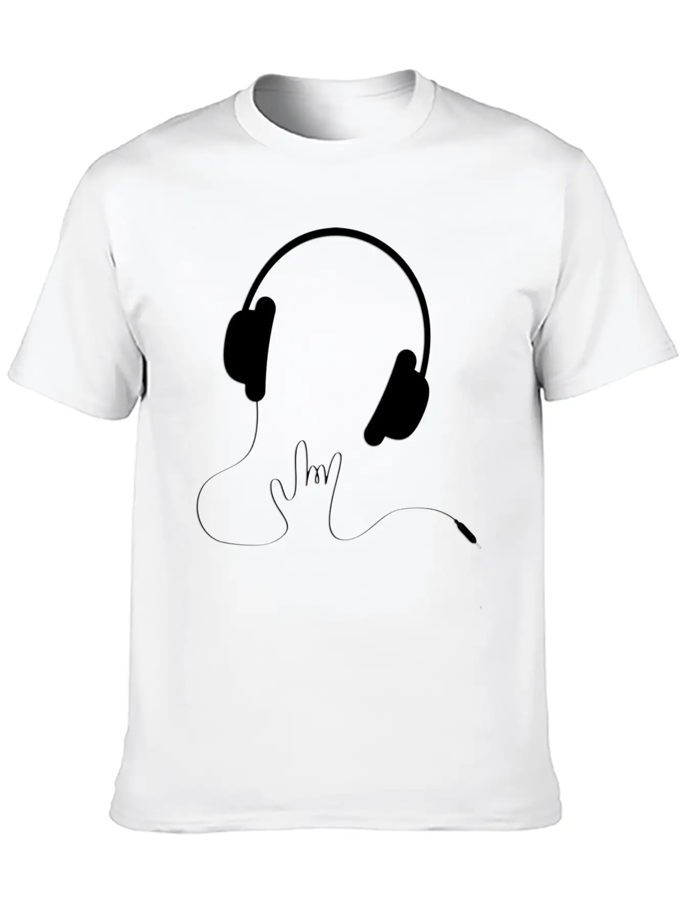 HEADPHONES Basic Graphic T-Shirt – Daily Comfort In Soft Cotton